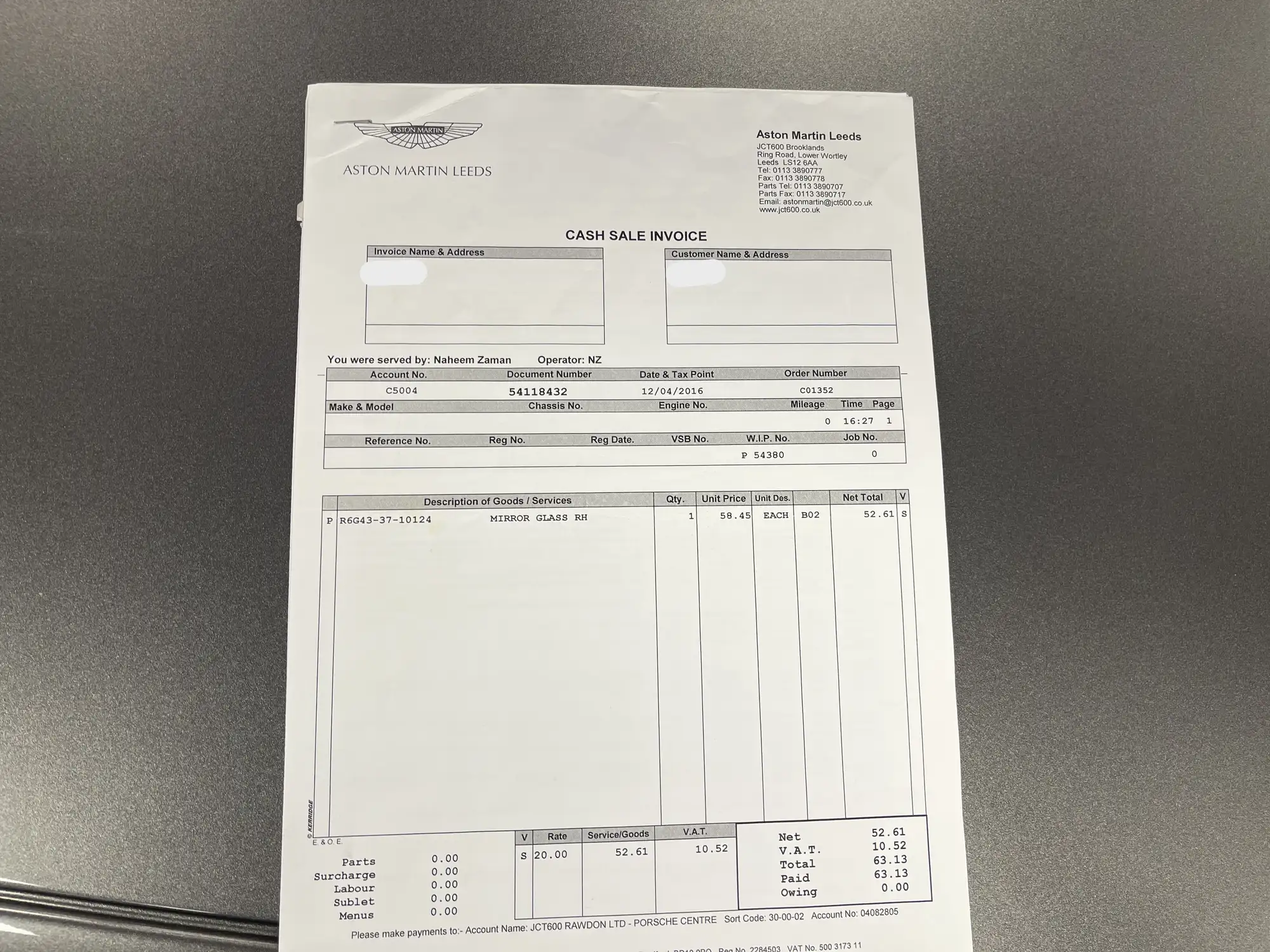 2006 Aston Martin V8 Vantage - Manual-Sold