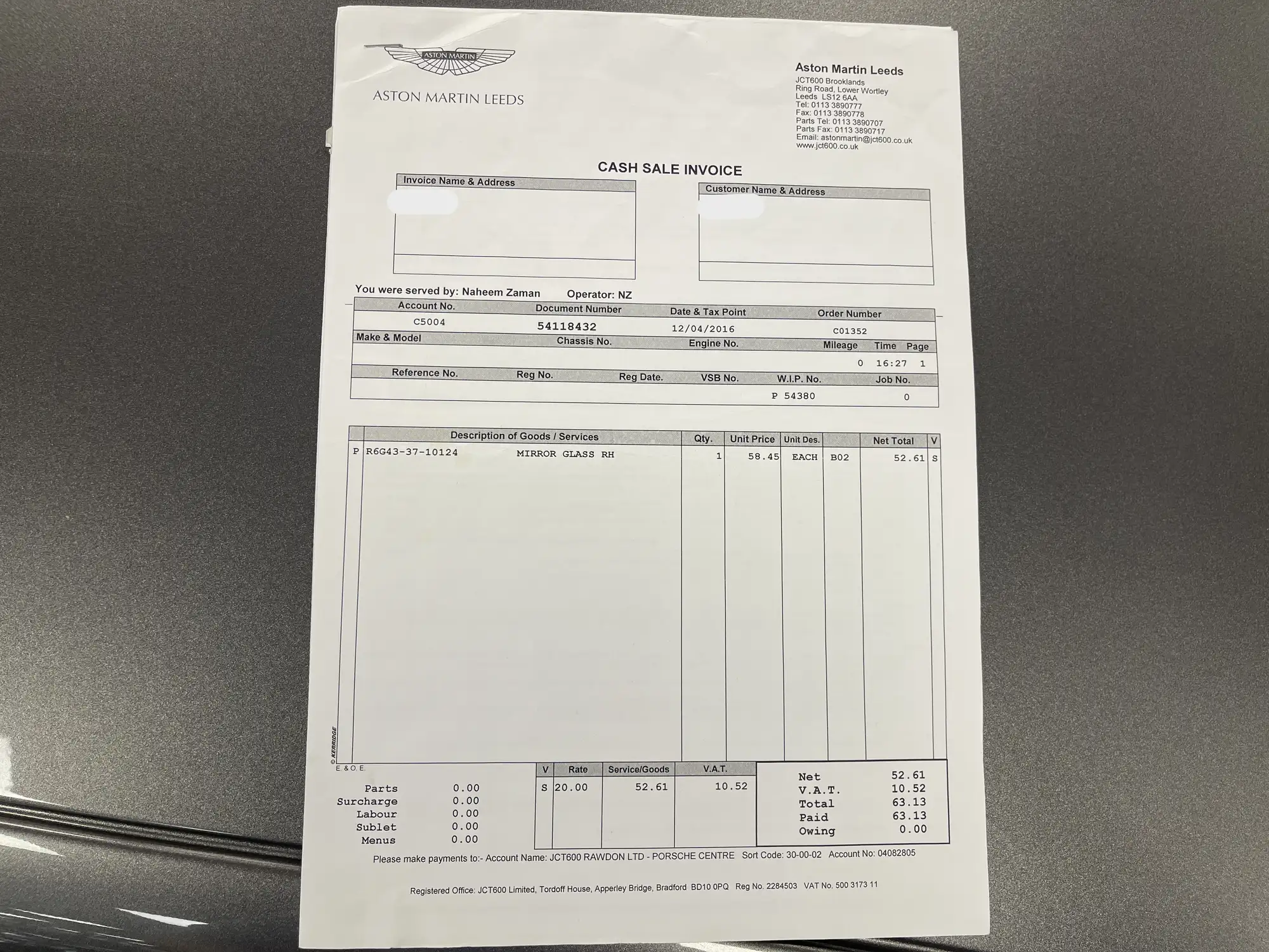 2006 Aston Martin V8 Vantage - Manual-Sold