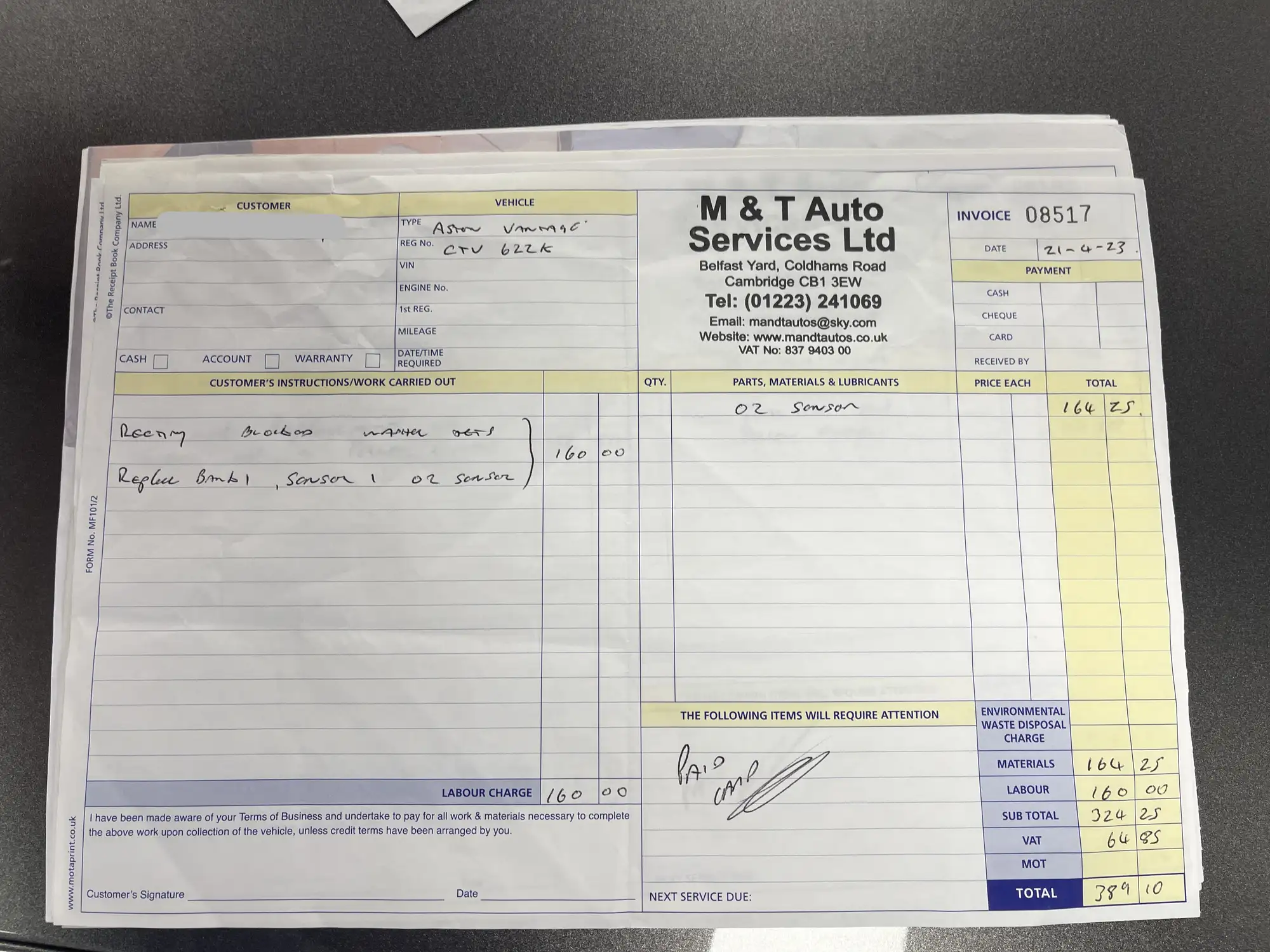 2006 Aston Martin V8 Vantage - Manual-Sold