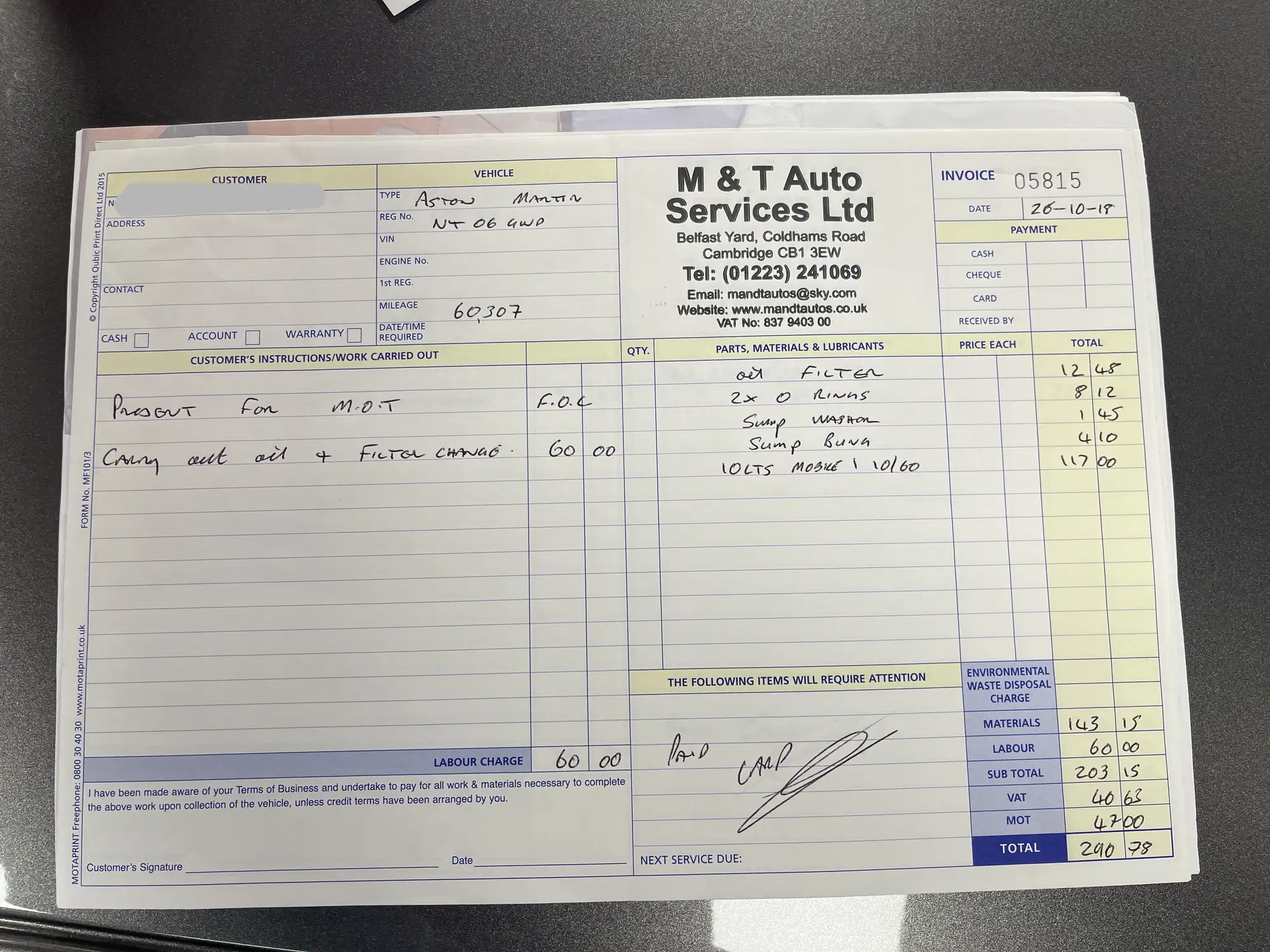 2006 Aston Martin V8 Vantage - Manual-Sold