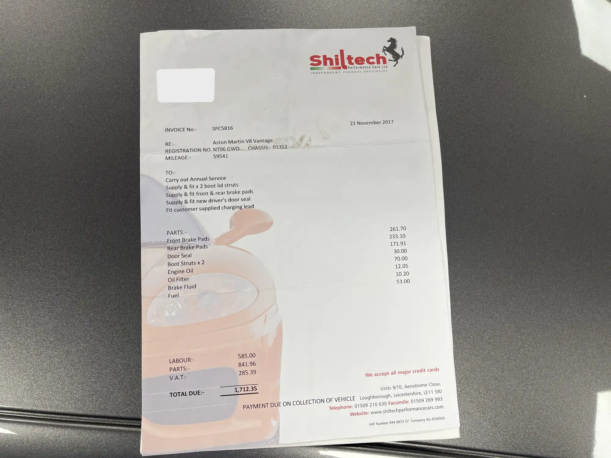 2006 Aston Martin V8 Vantage - Manual-Sold