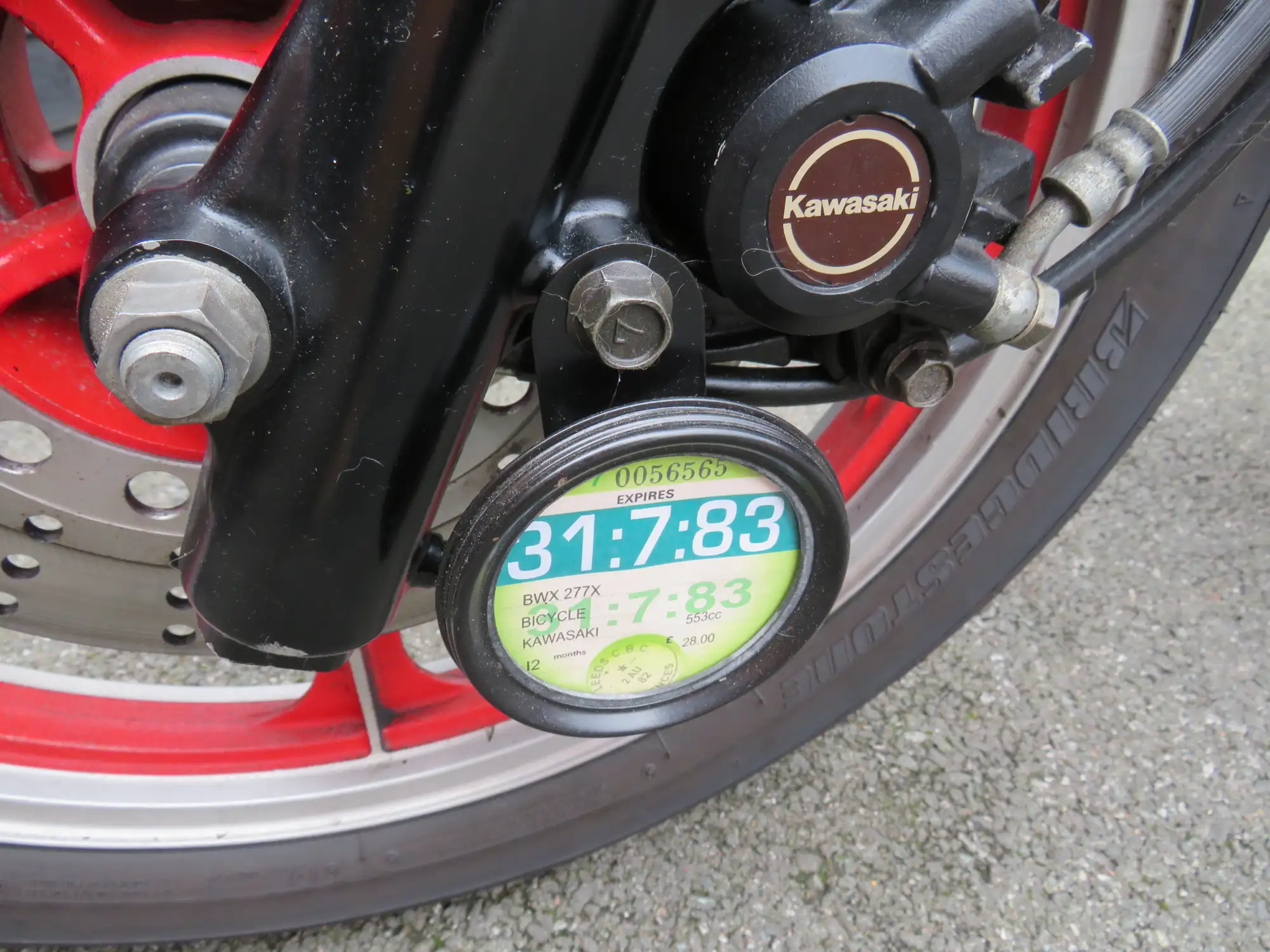 1982 Kawasaki GPZ550-H1 553cc-Sold