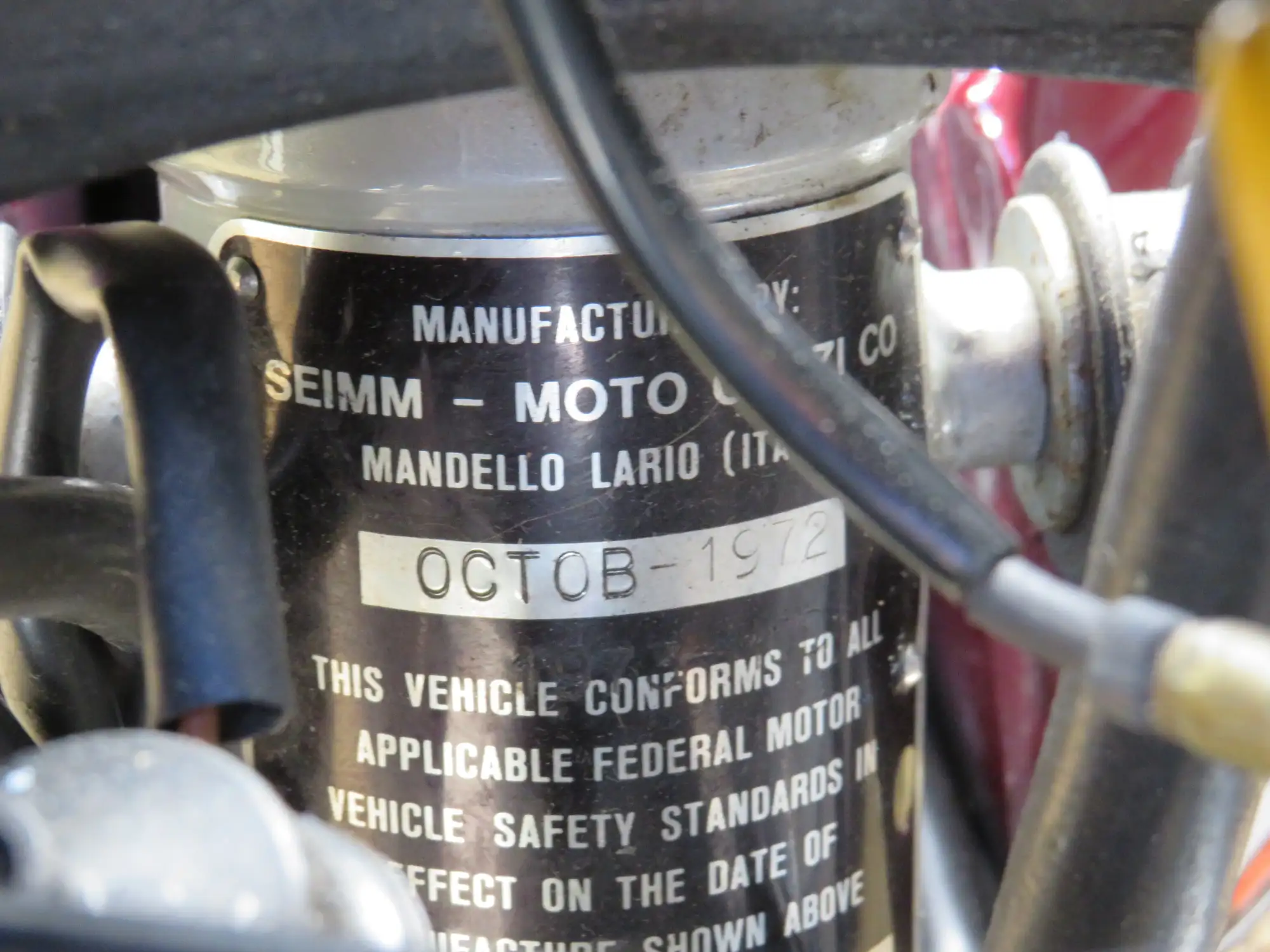 1972 Moto Guzzi V7 Sport 748cc-Sold