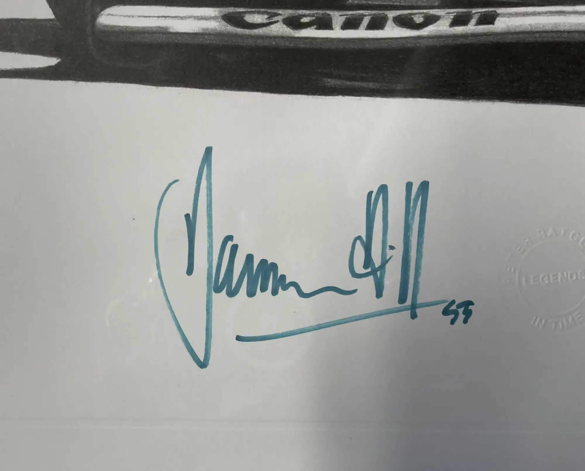 Four Large Damon Hill Limited Edition Prints by Alan Stammer-For Sale