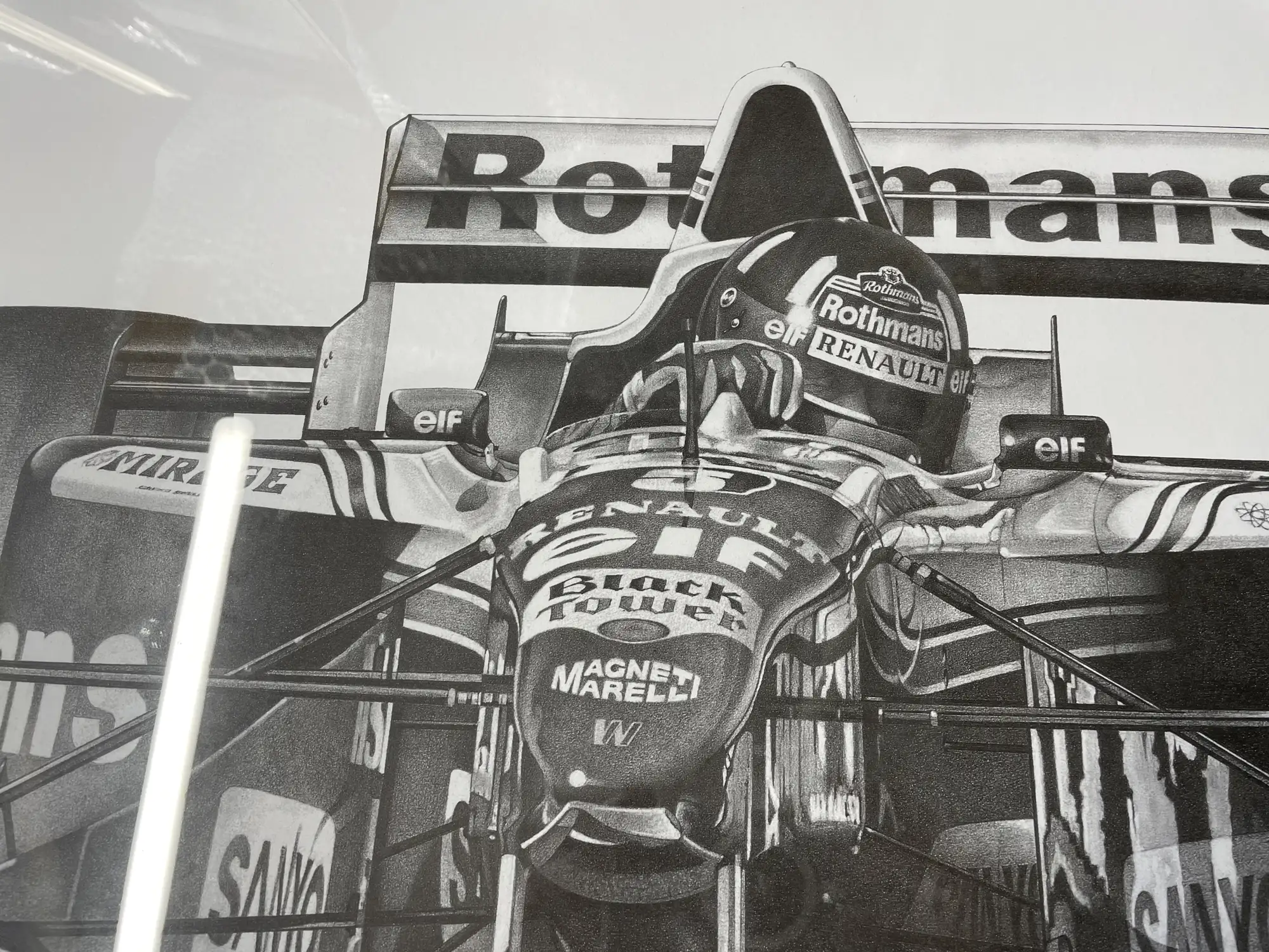 Four Large Damon Hill Limited Edition Prints by Alan Stammer-For Sale