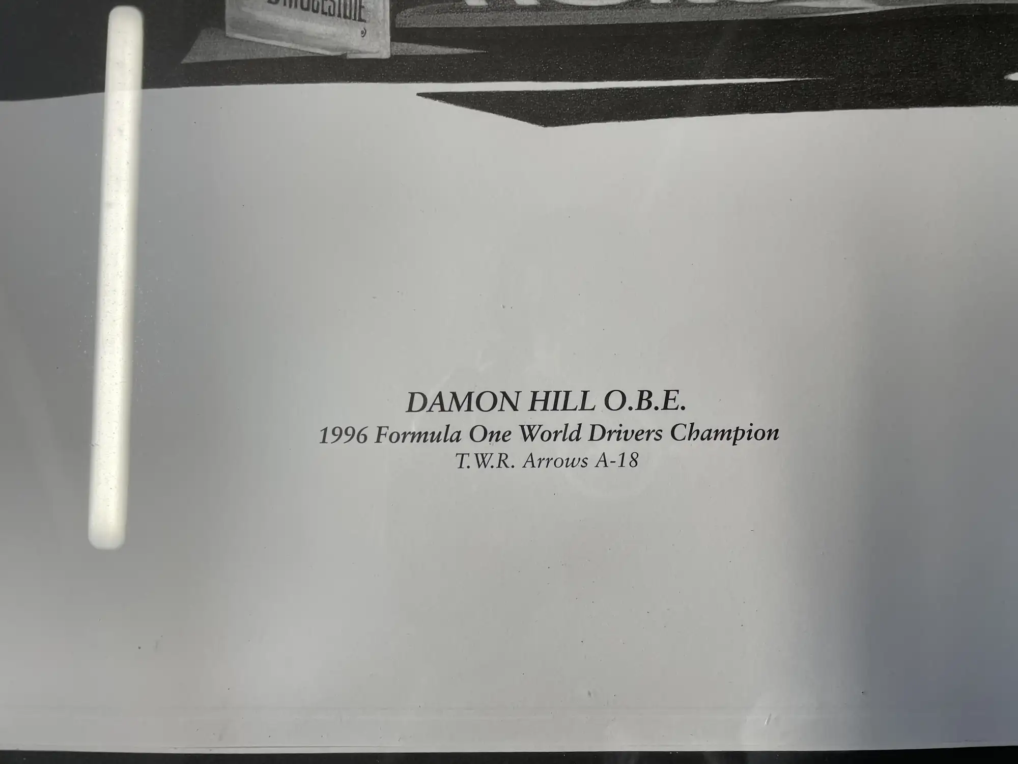 Four Large Damon Hill Limited Edition Prints by Alan Stammer-For Sale