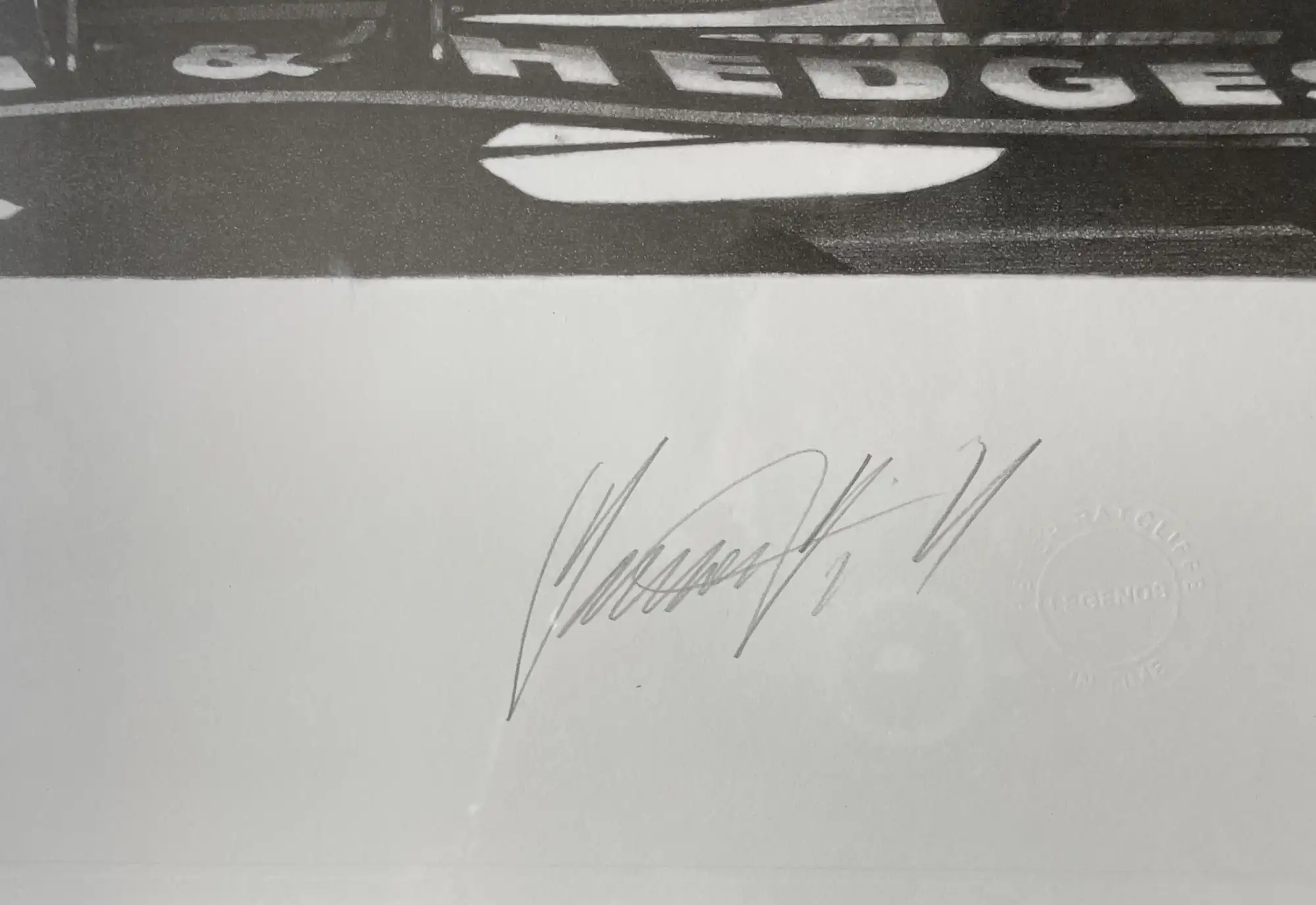 Four Large Damon Hill Limited Edition Prints by Alan Stammer-For Sale