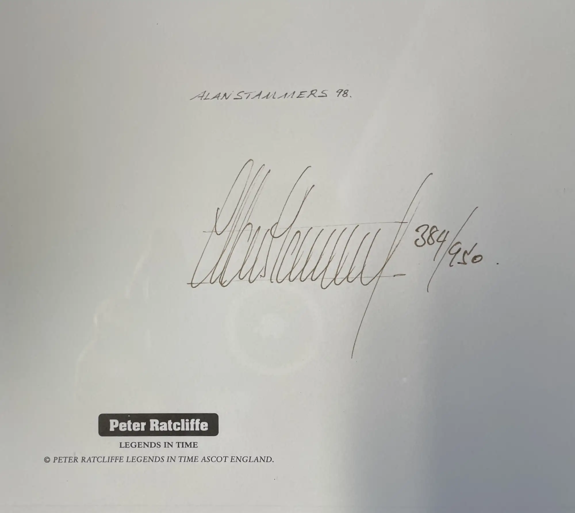 Four Large Damon Hill Limited Edition Prints by Alan Stammer-For Sale