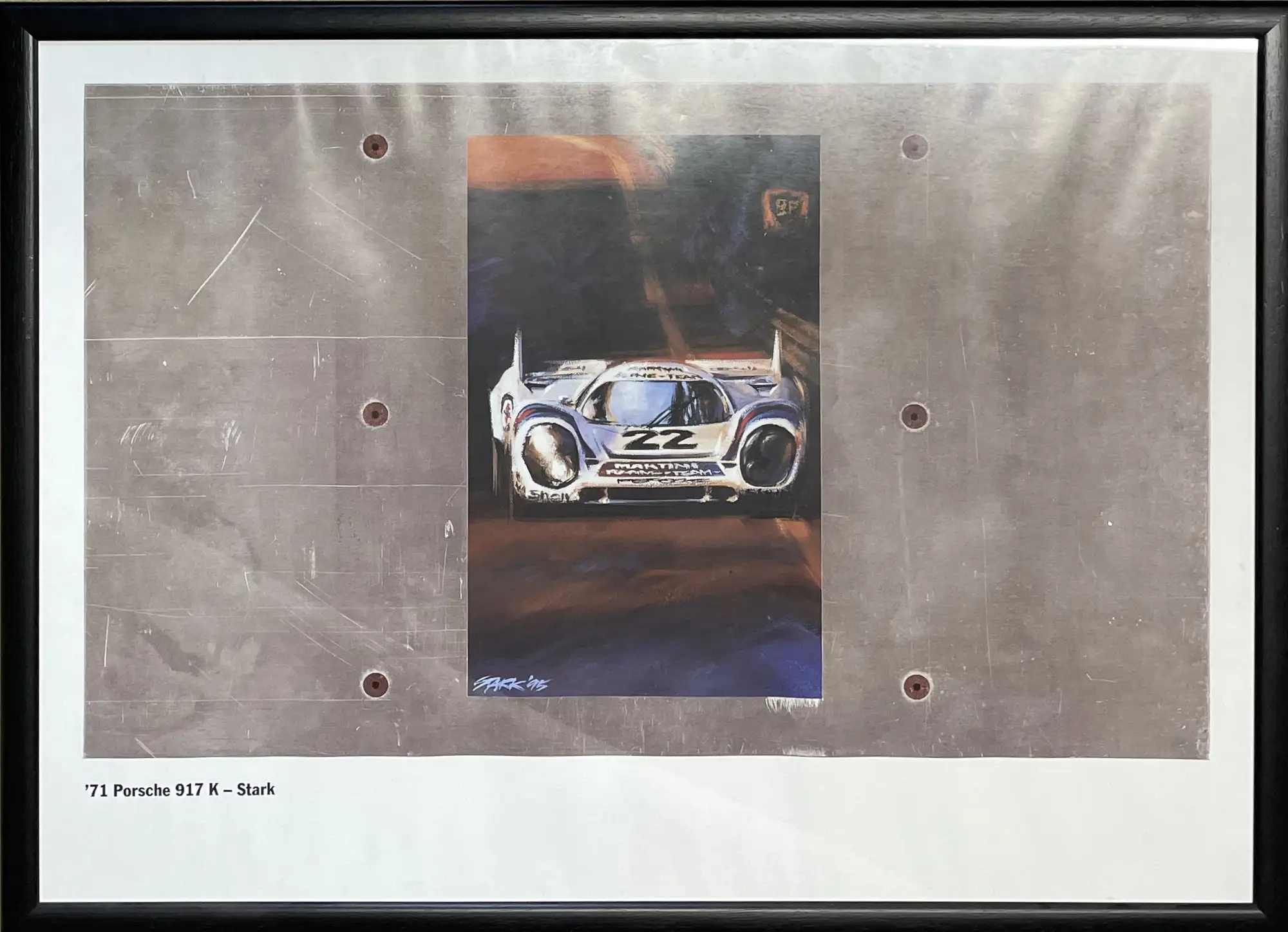 Assorted Porsche Framed Posters-For Sale