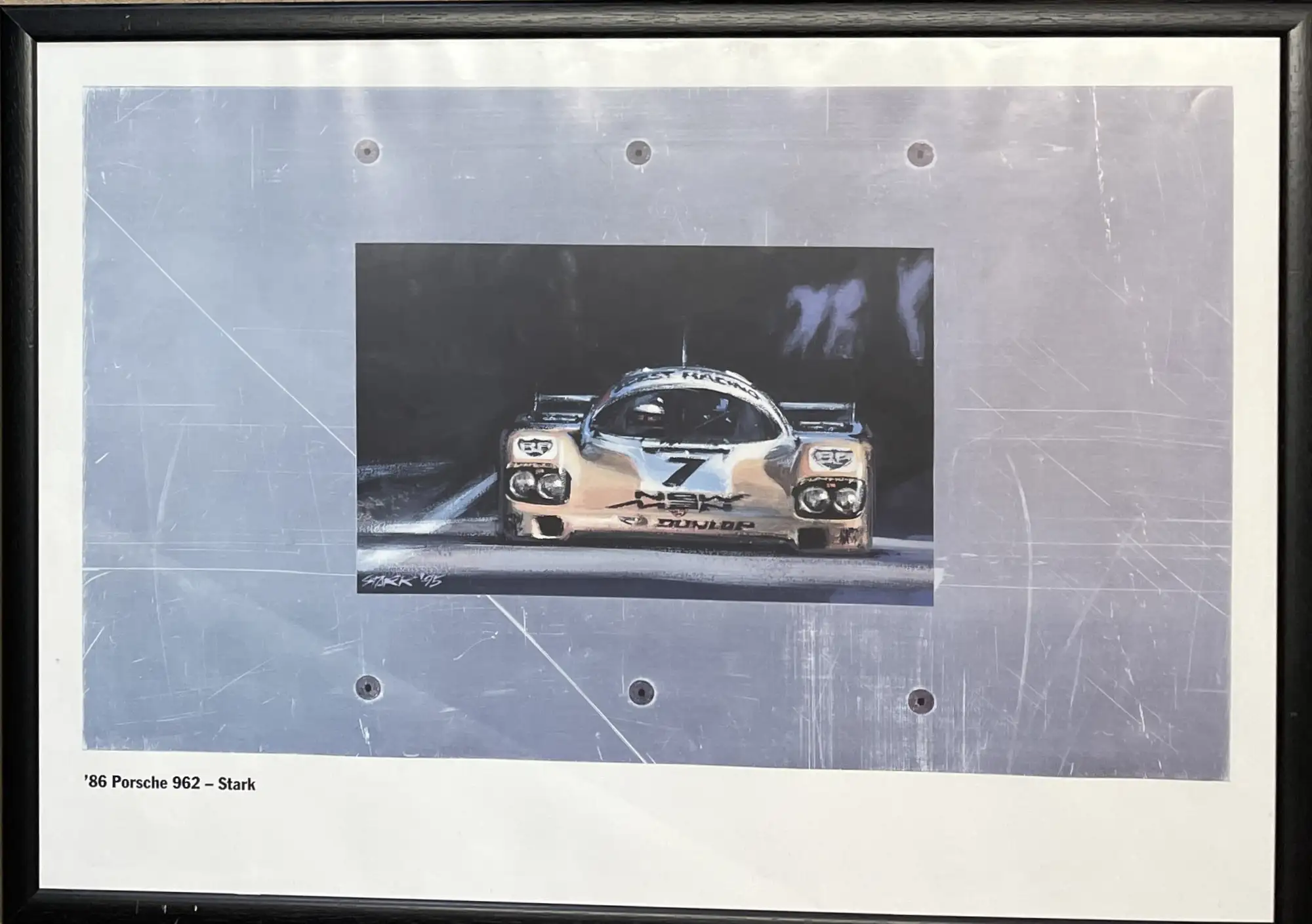 Assorted Porsche Framed Posters-For Sale