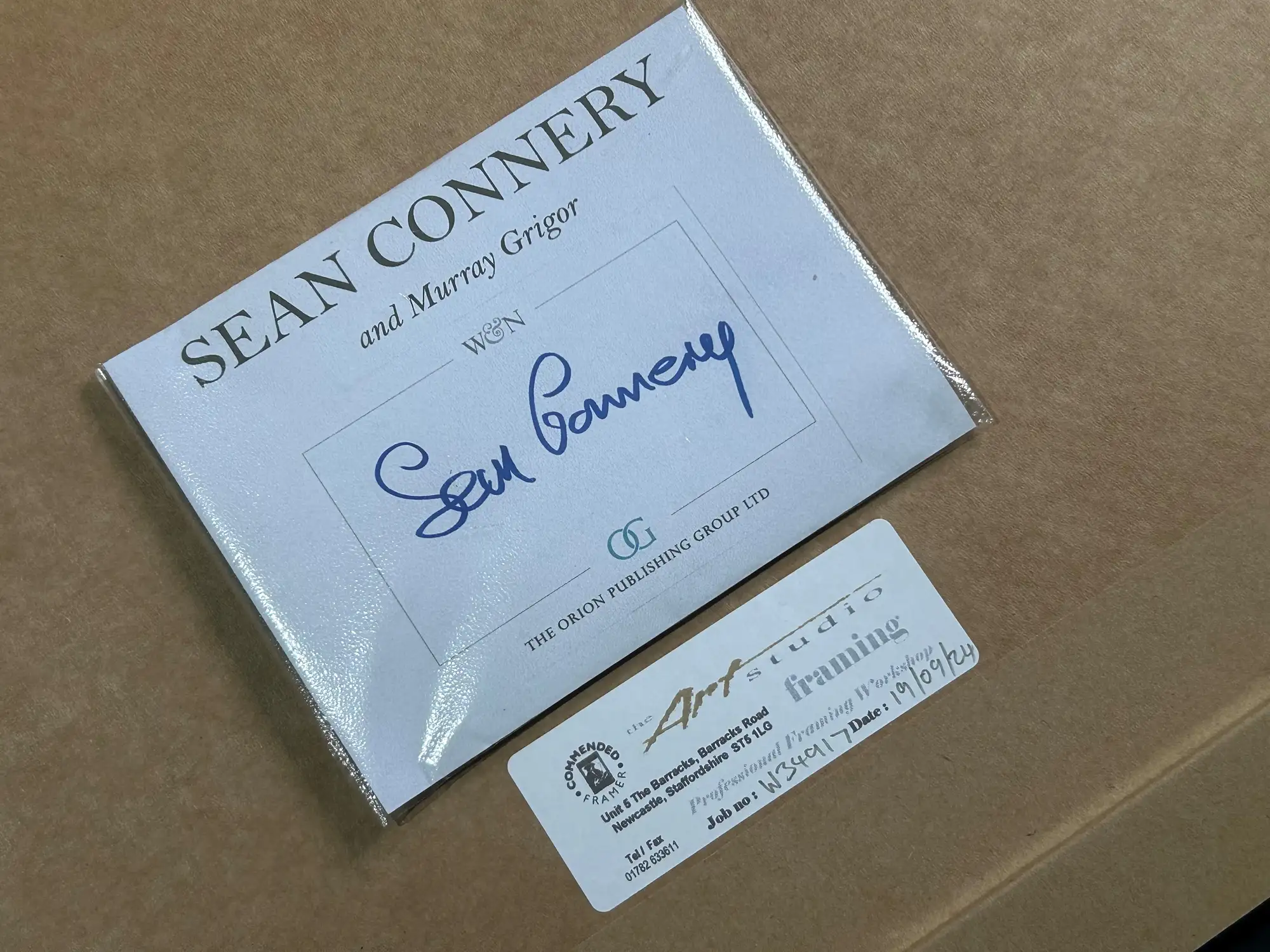 Sean Connery as James Bond Autograph Presentation-Sold