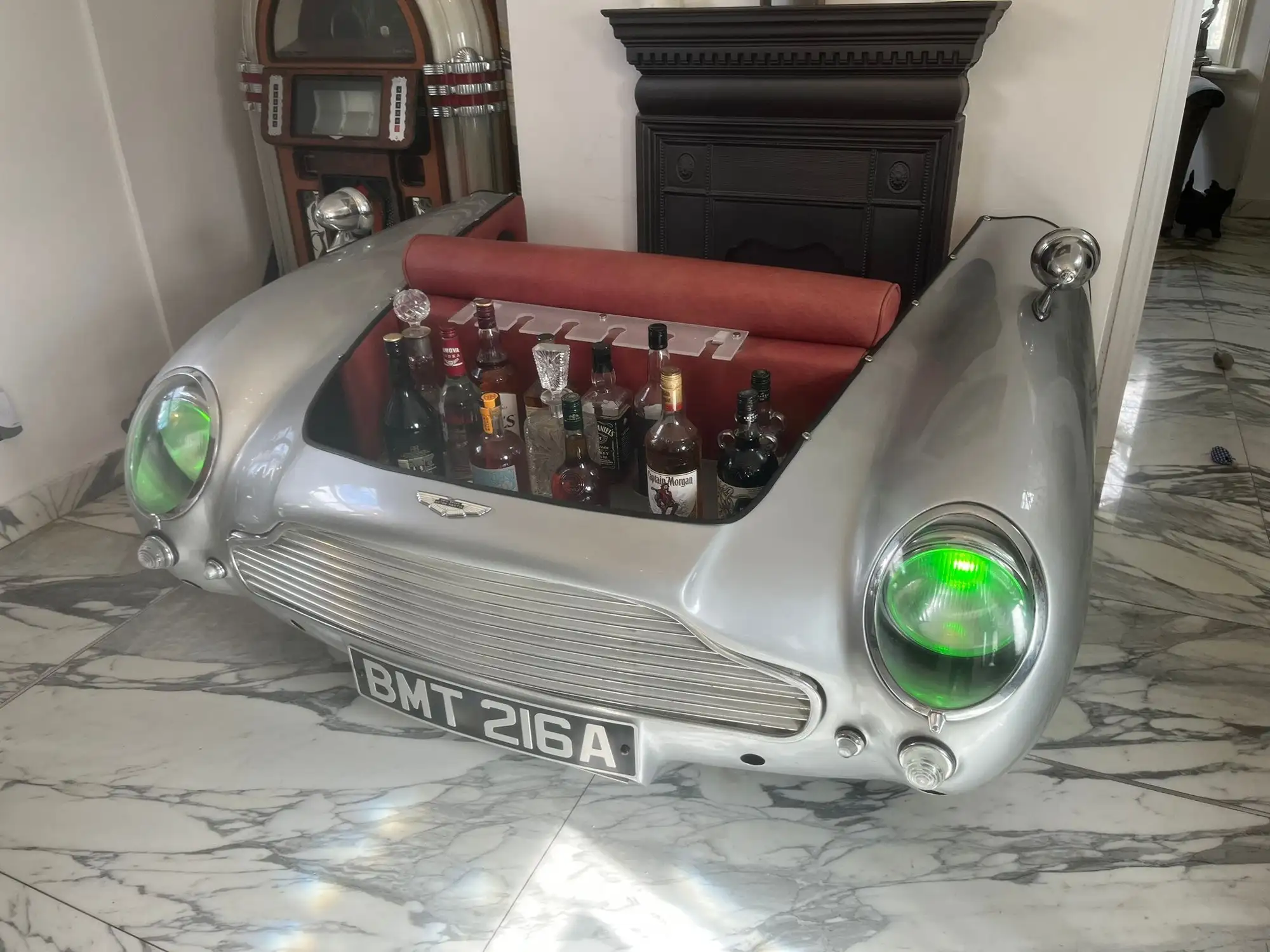 c.1964 Aston Martin DB5 Bar/Sofa - Original DB5 Panels-For Sale