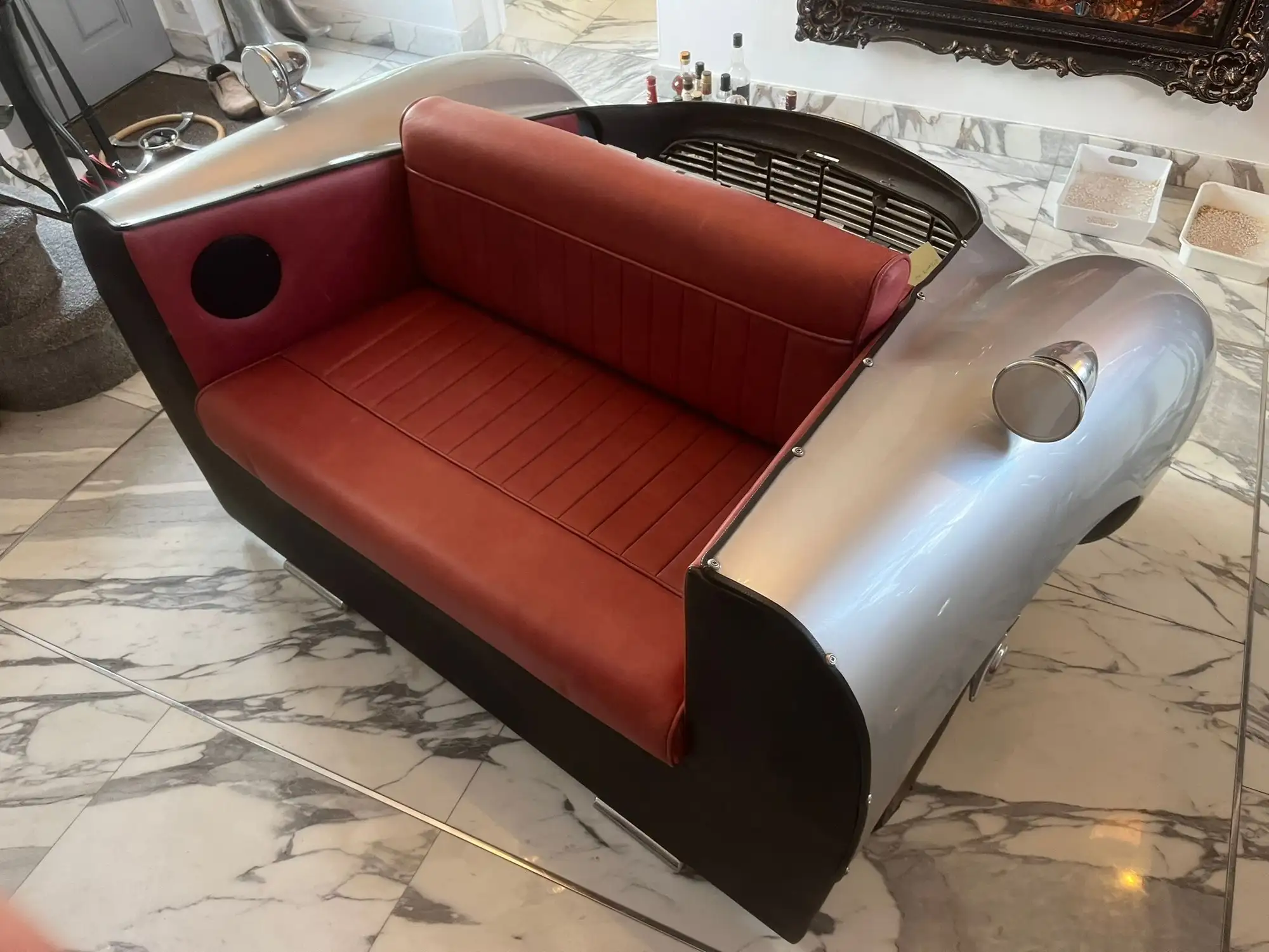 c.1964 Aston Martin DB5 Bar/Sofa - Original DB5 Panels-For Sale