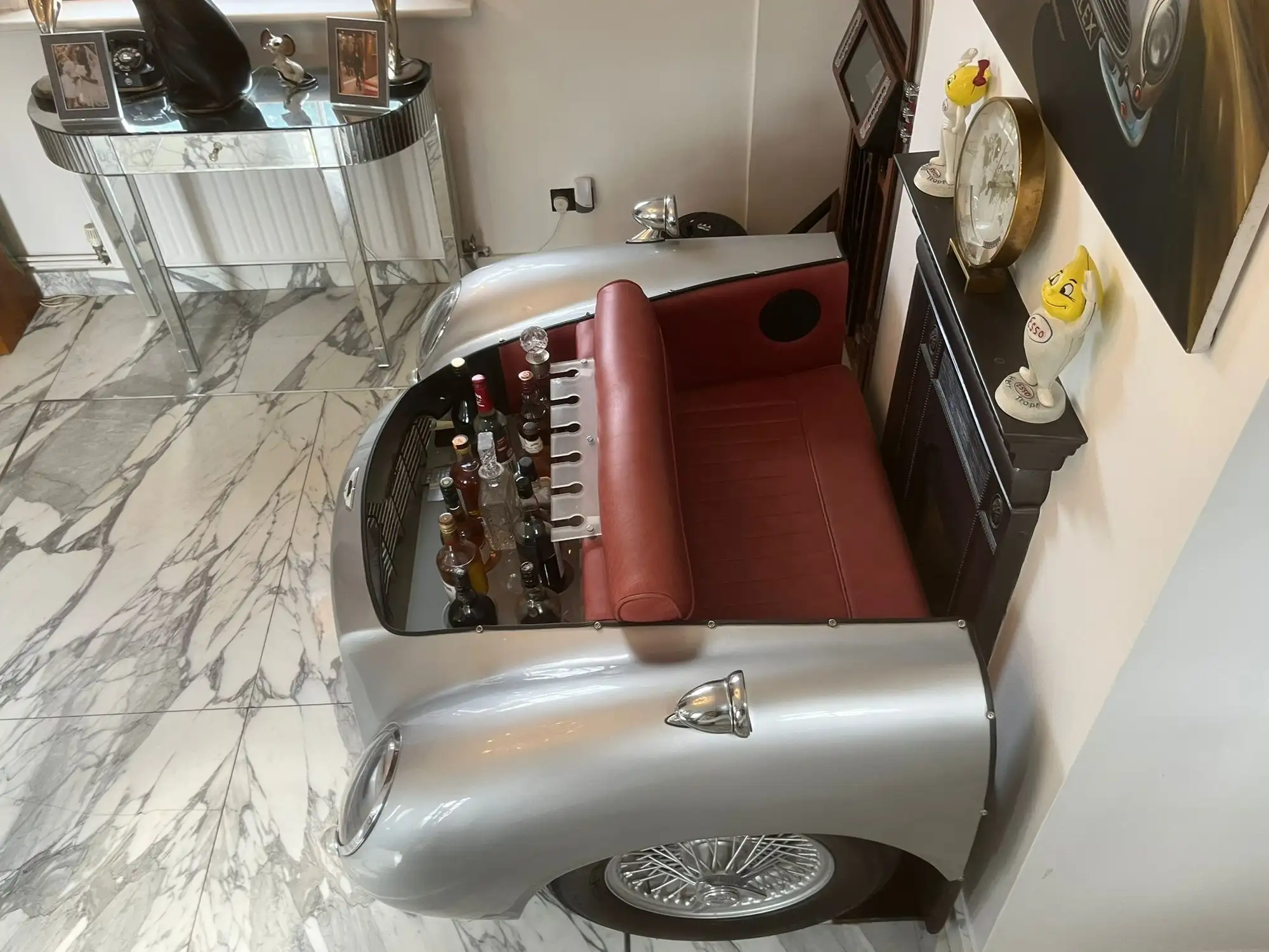 c.1964 Aston Martin DB5 Bar/Sofa - Original DB5 Panels-For Sale