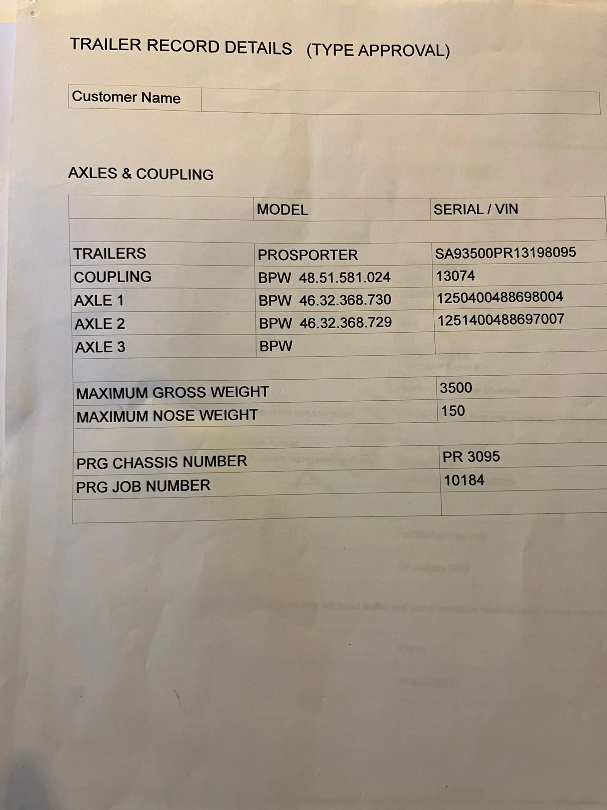 2013 PRG ProSporter Monza Twin Axle Car Trailer-Sold