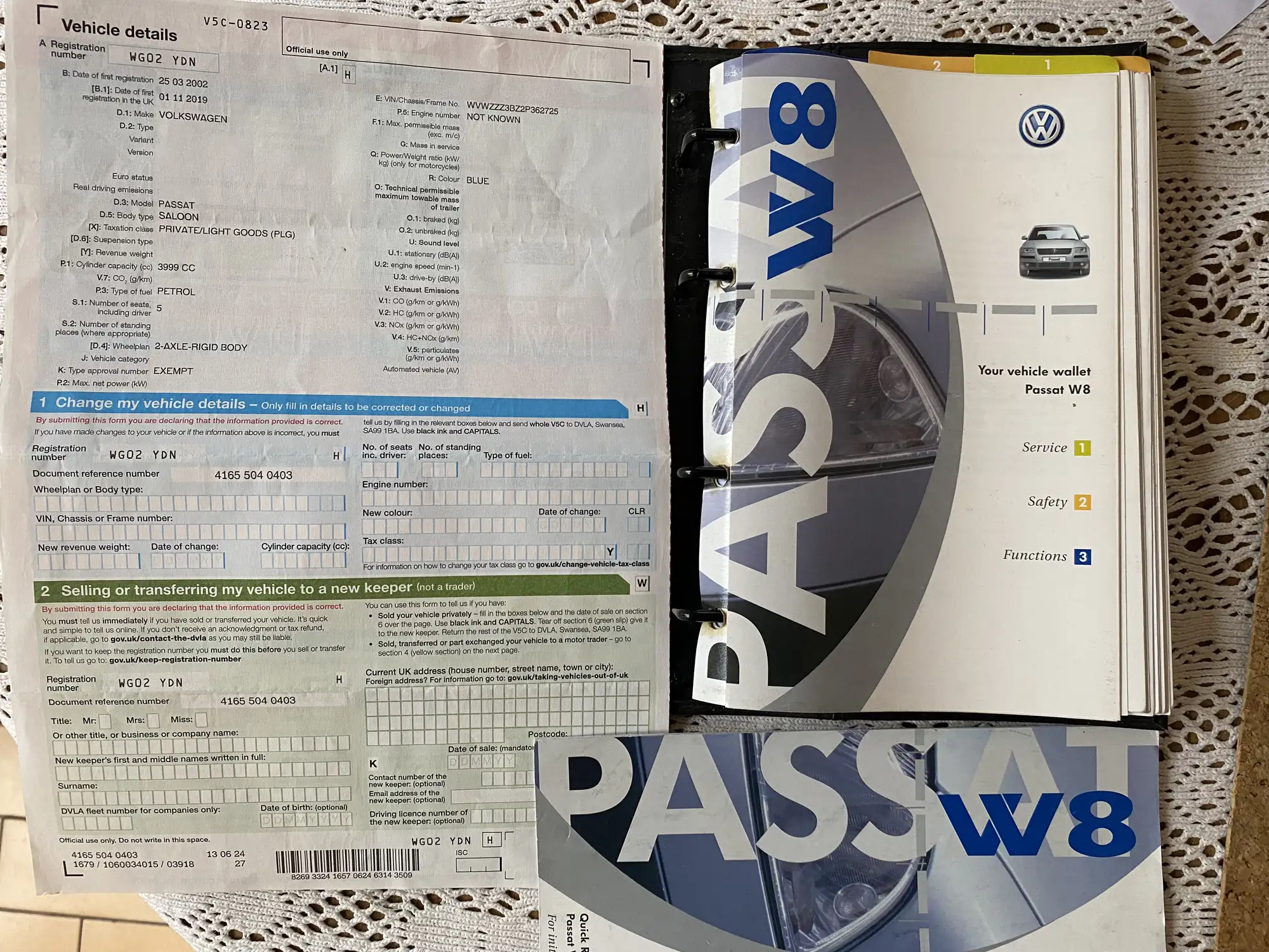 2002 Volkswagen Passat W8-Sold