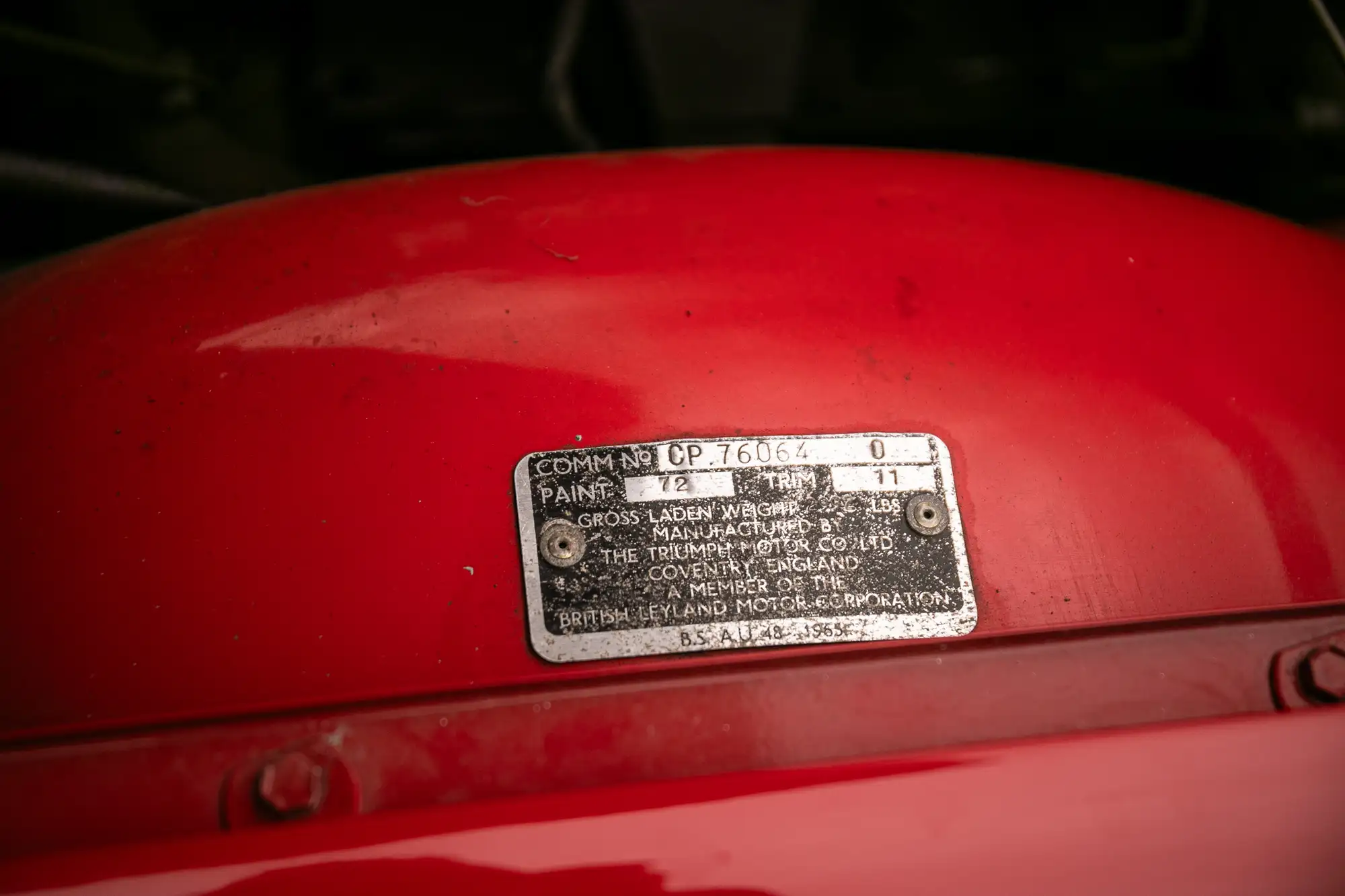 1972 Triumph TR6 PI -Sold