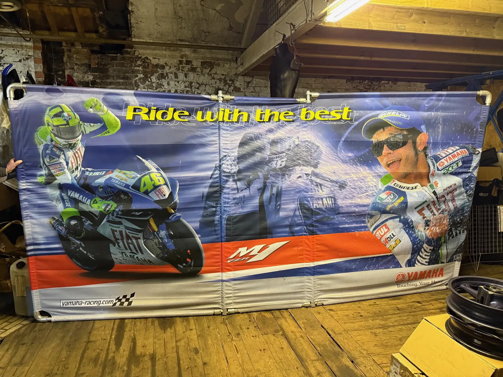 Valentino Rossi Yamaha Cardboard Cut Out and Display -Sold