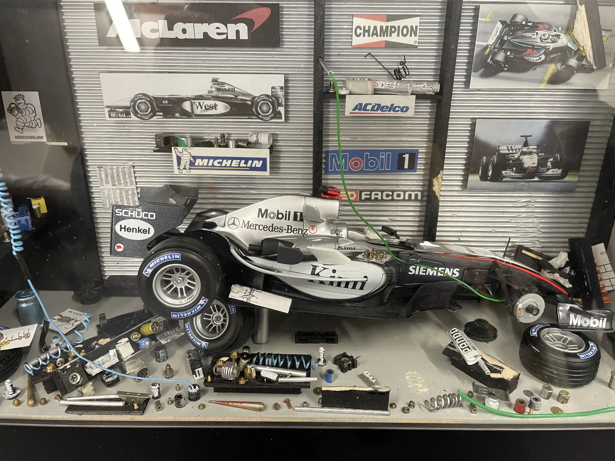 Highly Detailed Diorama of Kimi Räikkönen's McLaren MP4-20-Sold