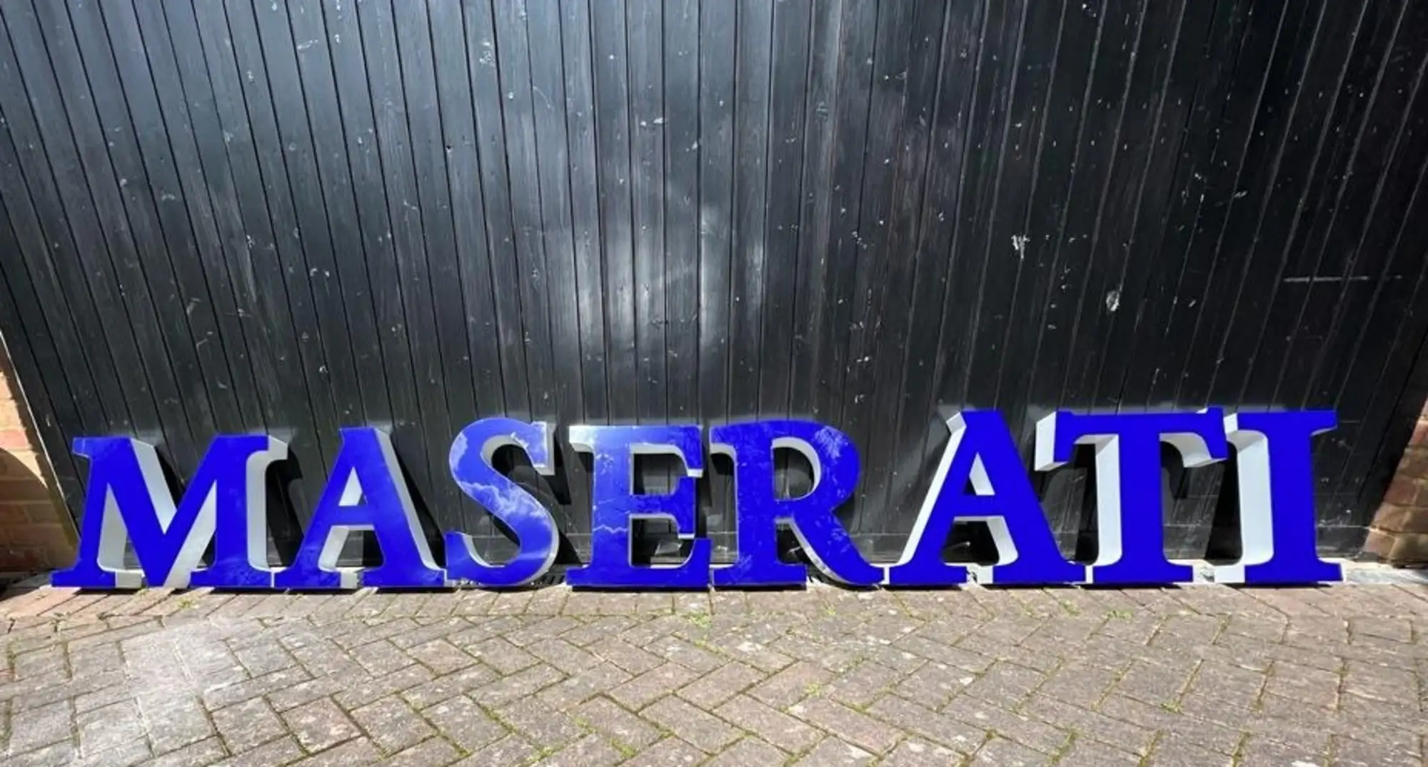 Large 'Maserati' Dealership Sign -Sold