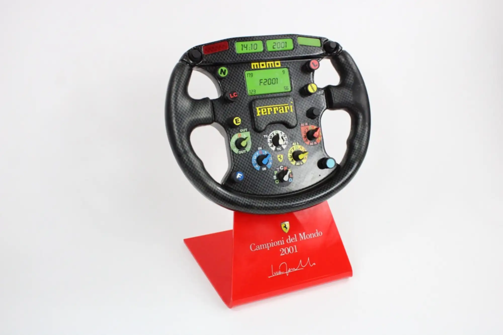 2001 Ferrari Formula 1 Carbon Fibre Steering Wheel Trophy Pl-For Sale