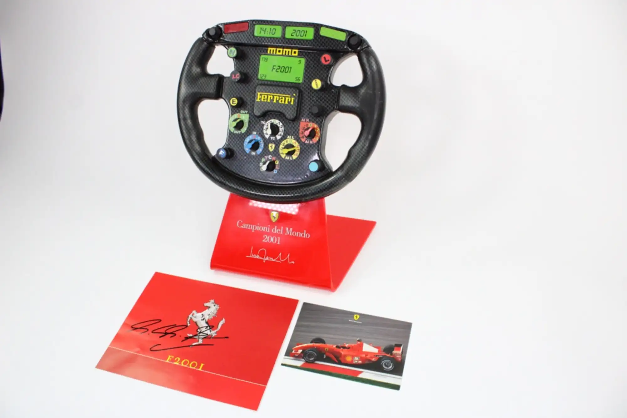2001 Ferrari Formula 1 Carbon Fibre Steering Wheel Trophy Pl-For Sale