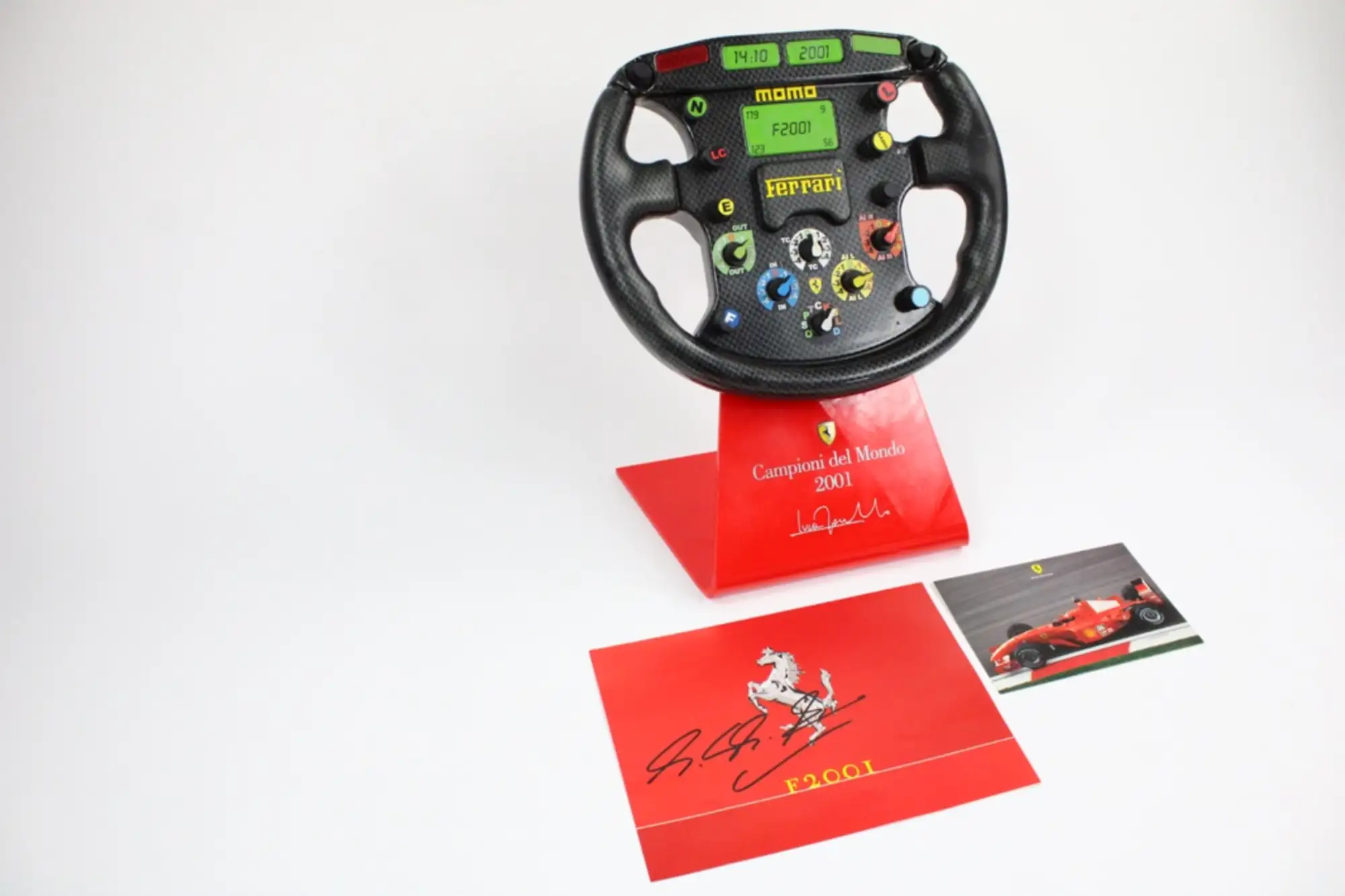 2001 Ferrari Formula 1 Carbon Fibre Steering Wheel Trophy Pl-For Sale