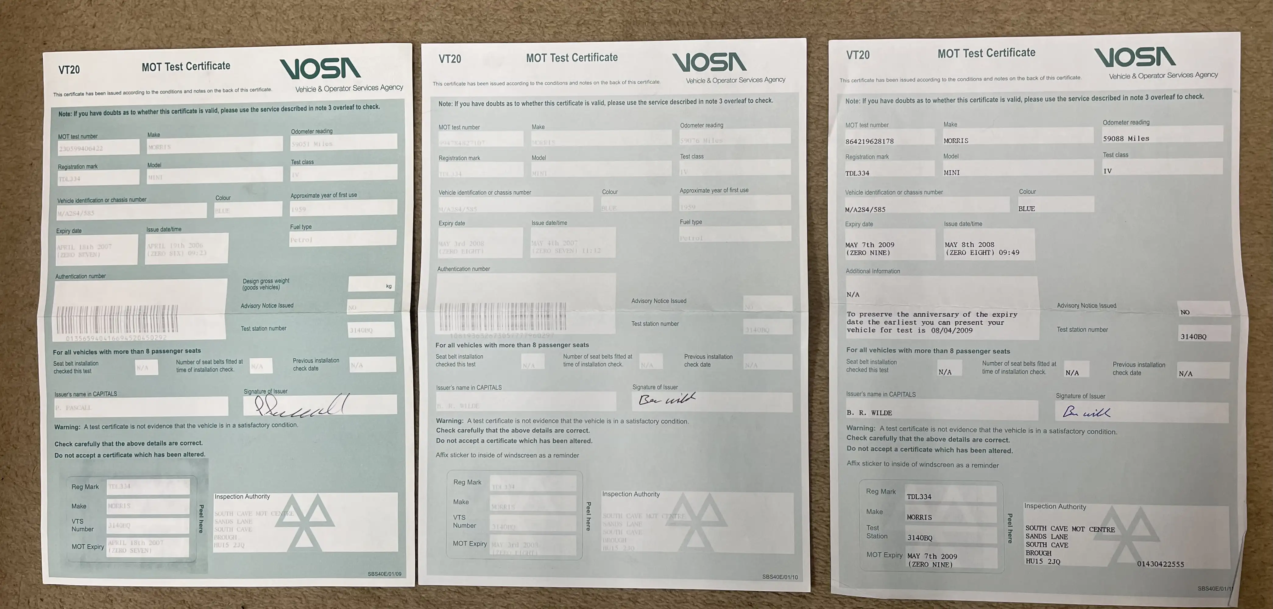 1959 Morris Mini Minor De Luxe  Pre-launch build #485-Sold