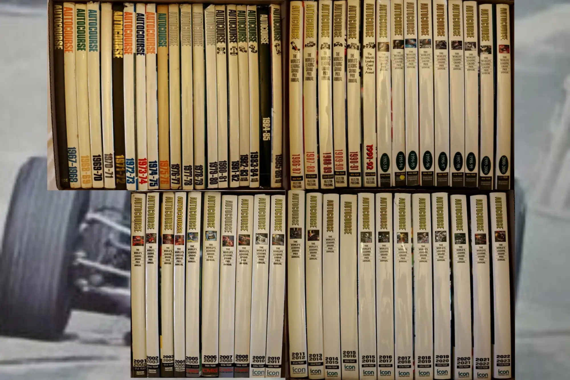 A Complete Run of Autocourse Annuals from 1966 to 2021-Sold