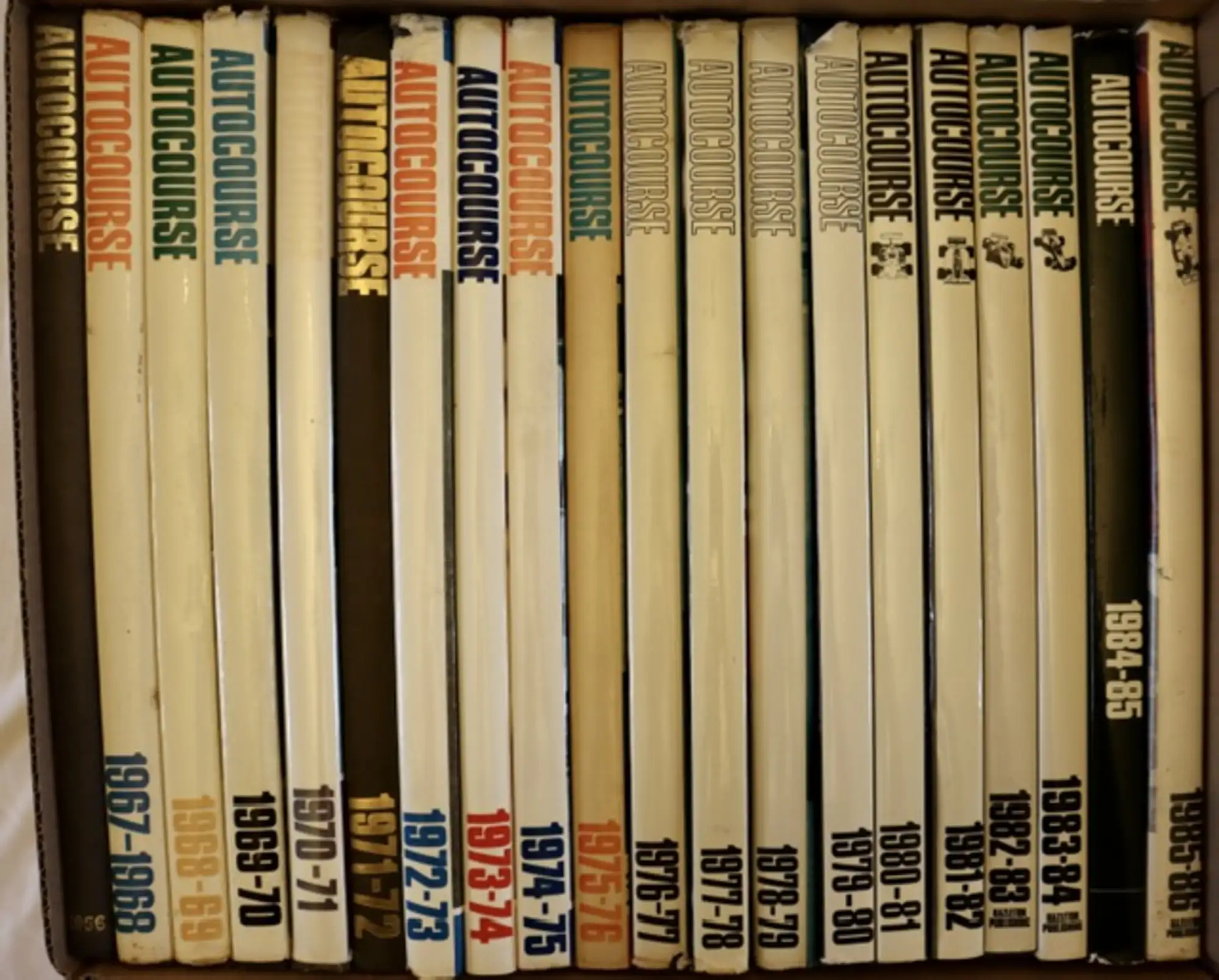 A Complete Run of Autocourse Annuals from 1966 to 2021-Sold