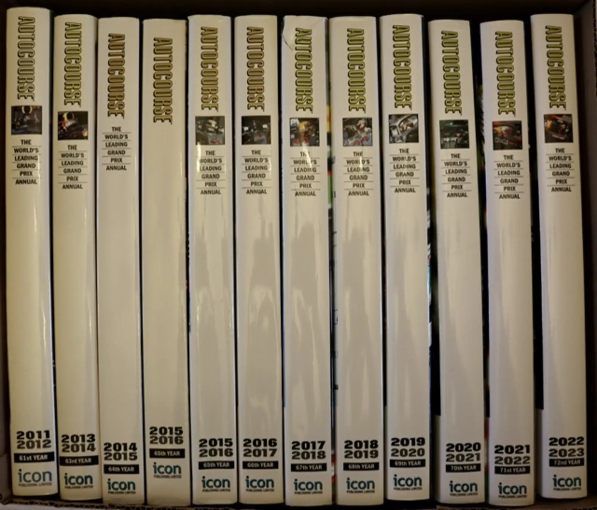 A Complete Run of Autocourse Annuals from 1966 to 2021-Sold