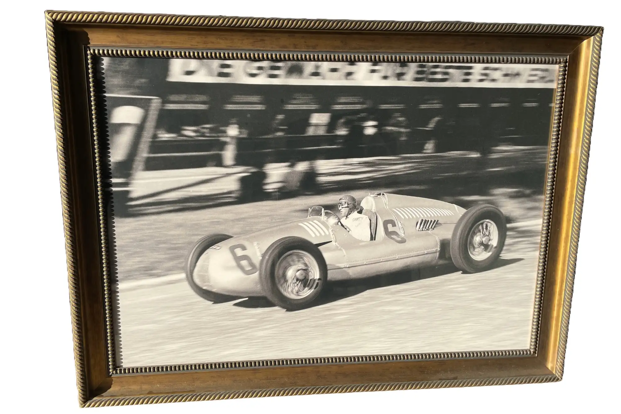 'The Big Klemanaski' Monocrome Image of Nuvoulari in his Aut-Sold