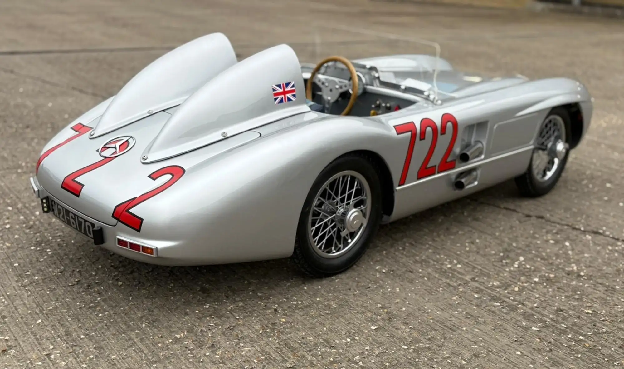 A Unique Hand-Crafted Electric 'Mercedes-Benz' 300 SLR 1:2 S-Sold