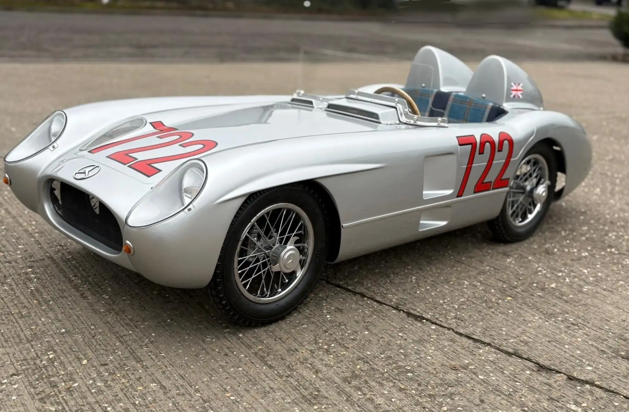 A Unique Hand-Crafted Electric 'Mercedes-Benz' 300 SLR 1:2 S-Sold