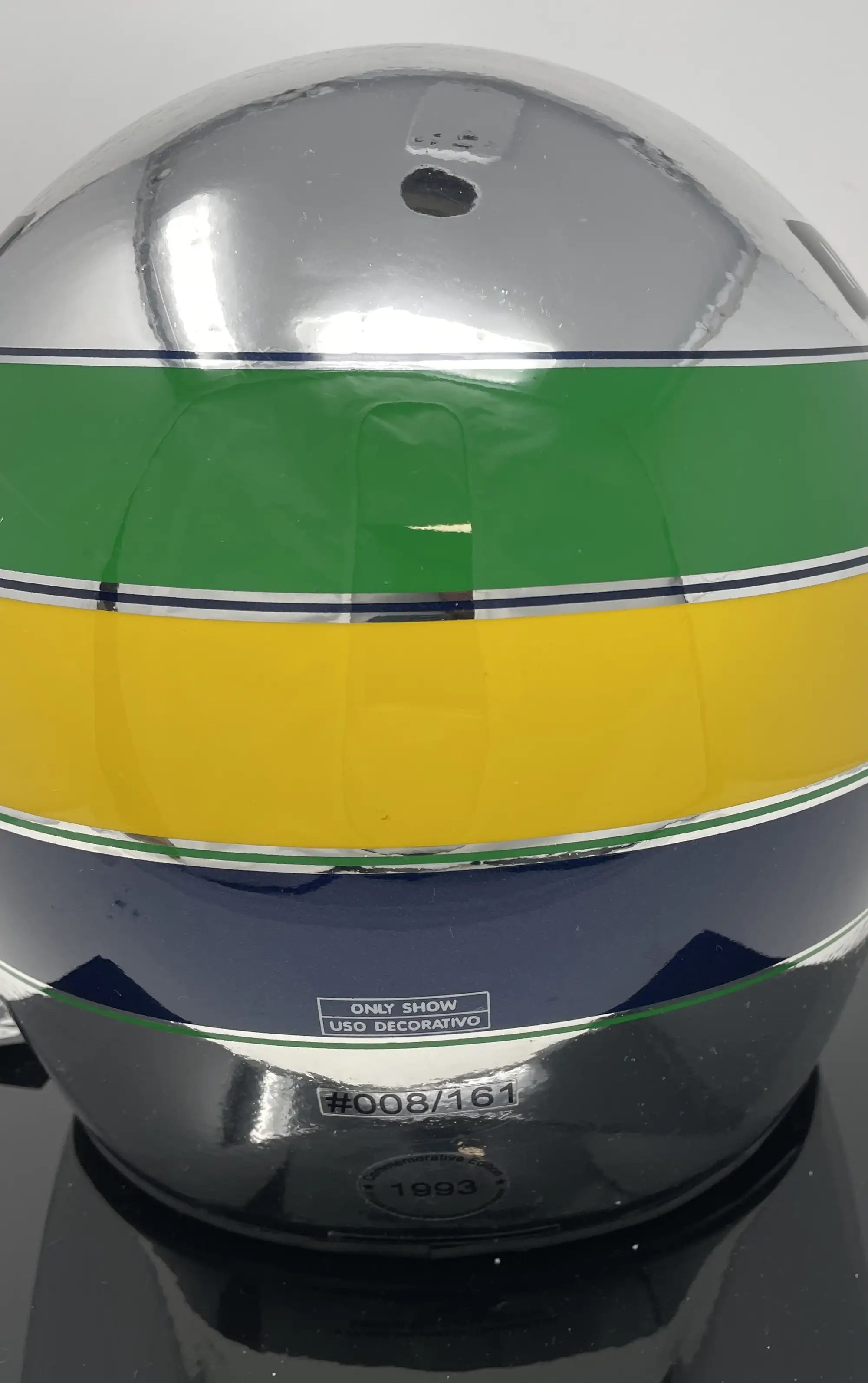 Ayrton Senna 20th Anniversary Limited Edition Replica Chrome-Sold