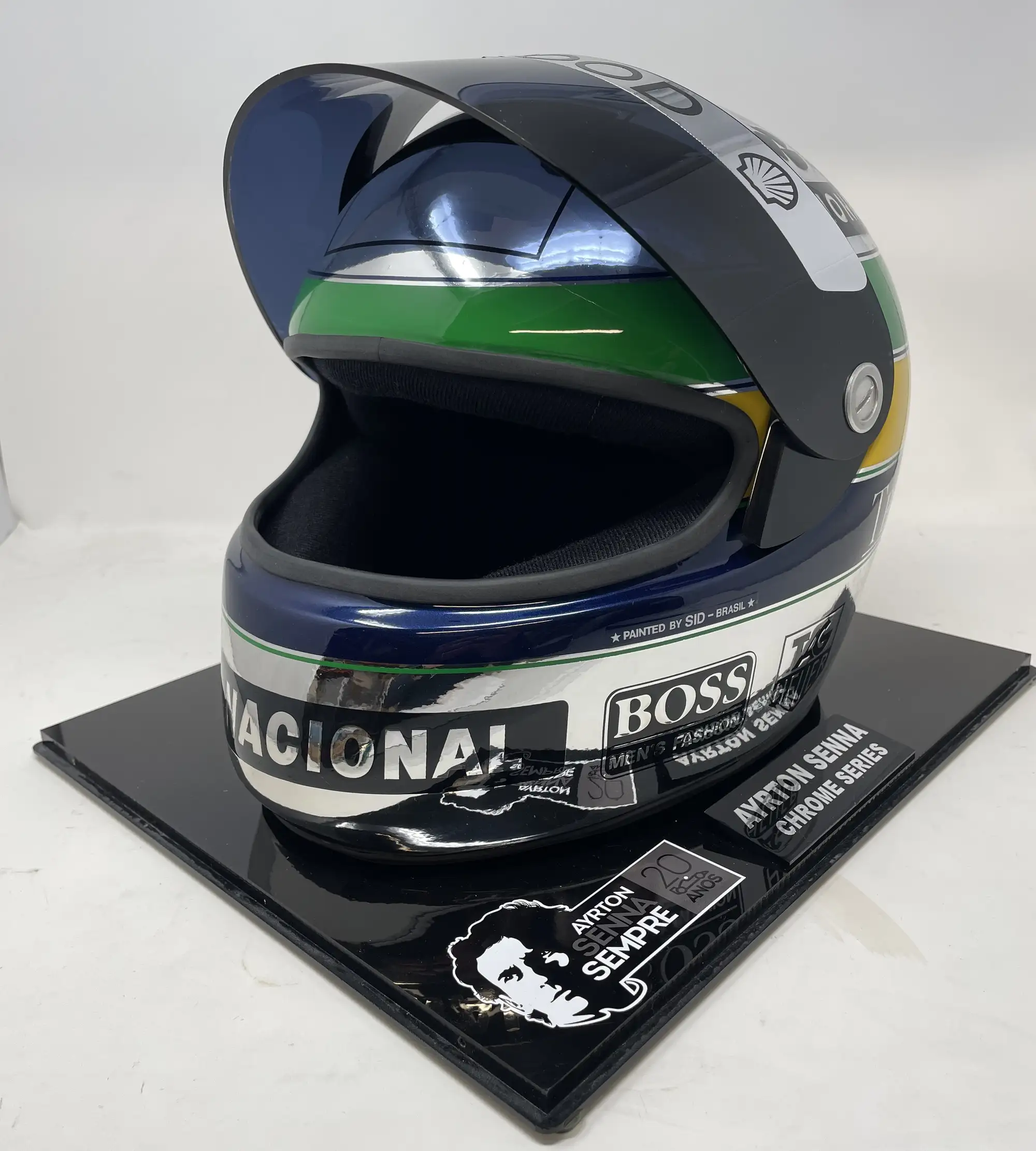 Ayrton Senna 20th Anniversary Limited Edition Replica Chrome-Sold