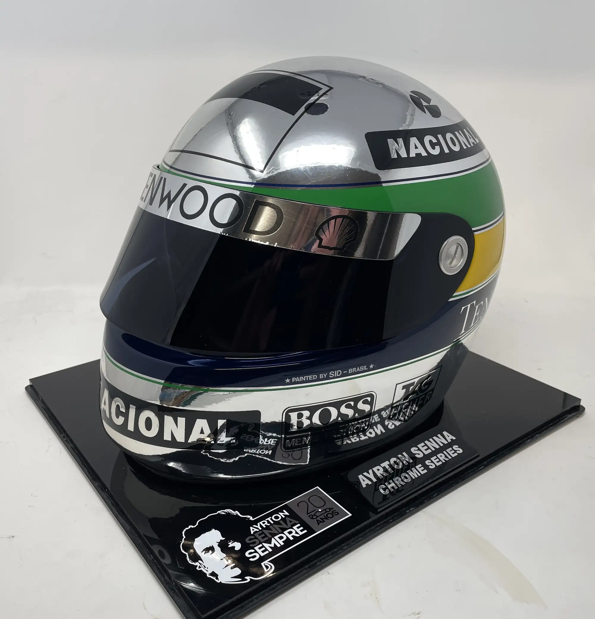 Ayrton Senna 20th Anniversary Limited Edition Replica Chrome-Sold