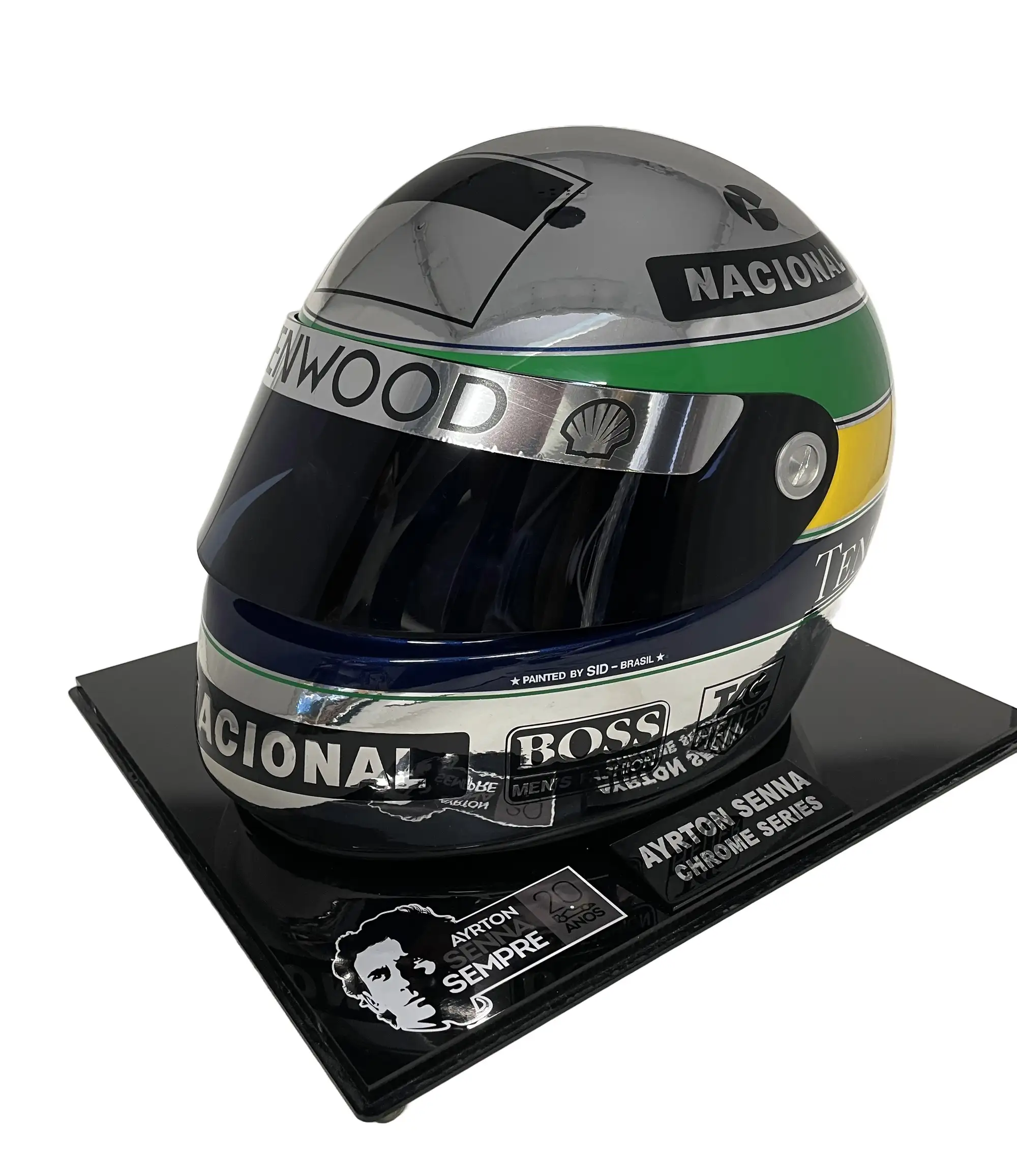Ayrton Senna 20th Anniversary Limited Edition Replica Chrome-Sold