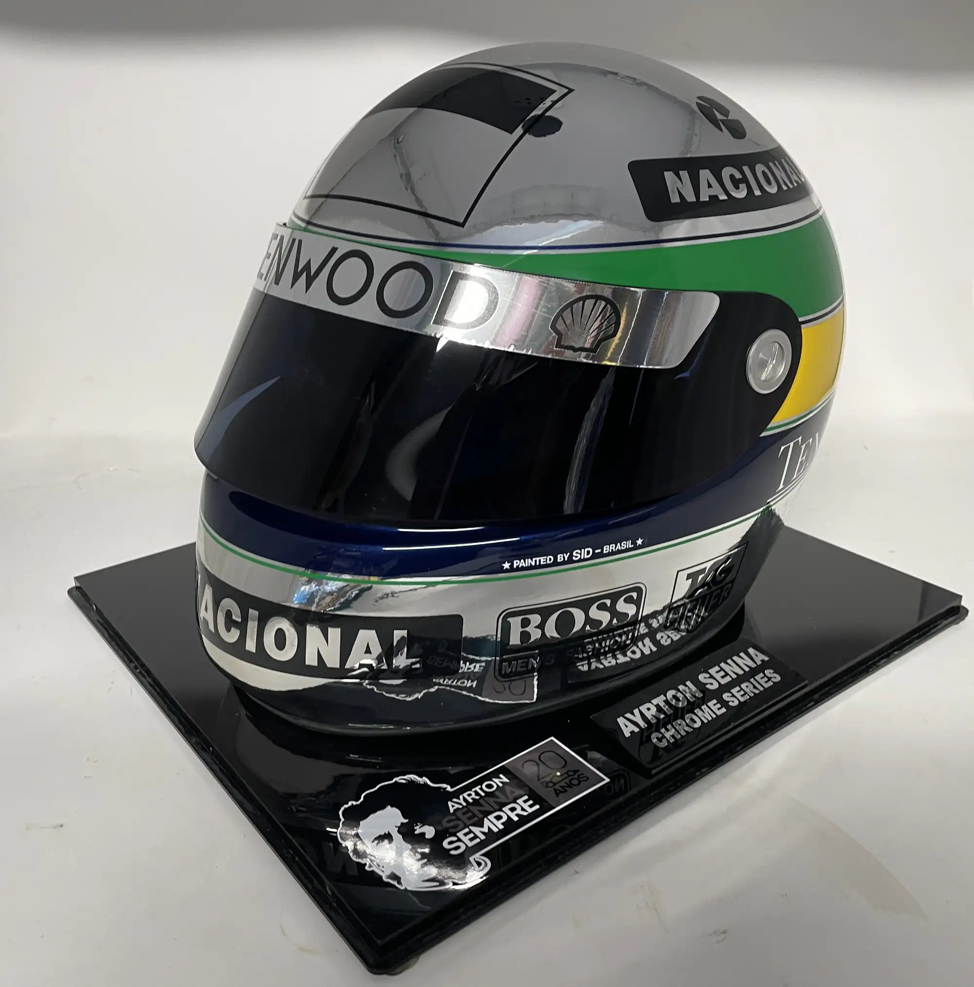 Ayrton Senna 20th Anniversary Limited Edition Replica Chrome-Sold