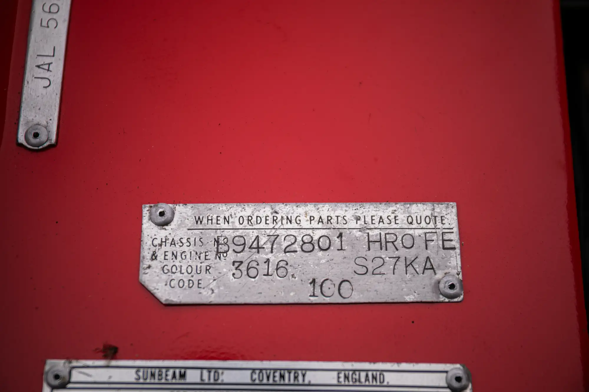 1965 Sunbeam Tiger Mk 1-Sold