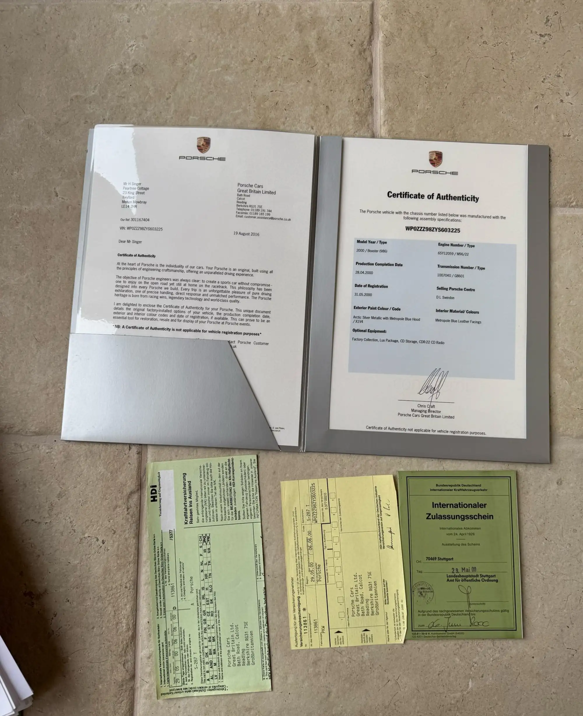 2000 Porsche Boxster 2.7 (986) Manual -Sold