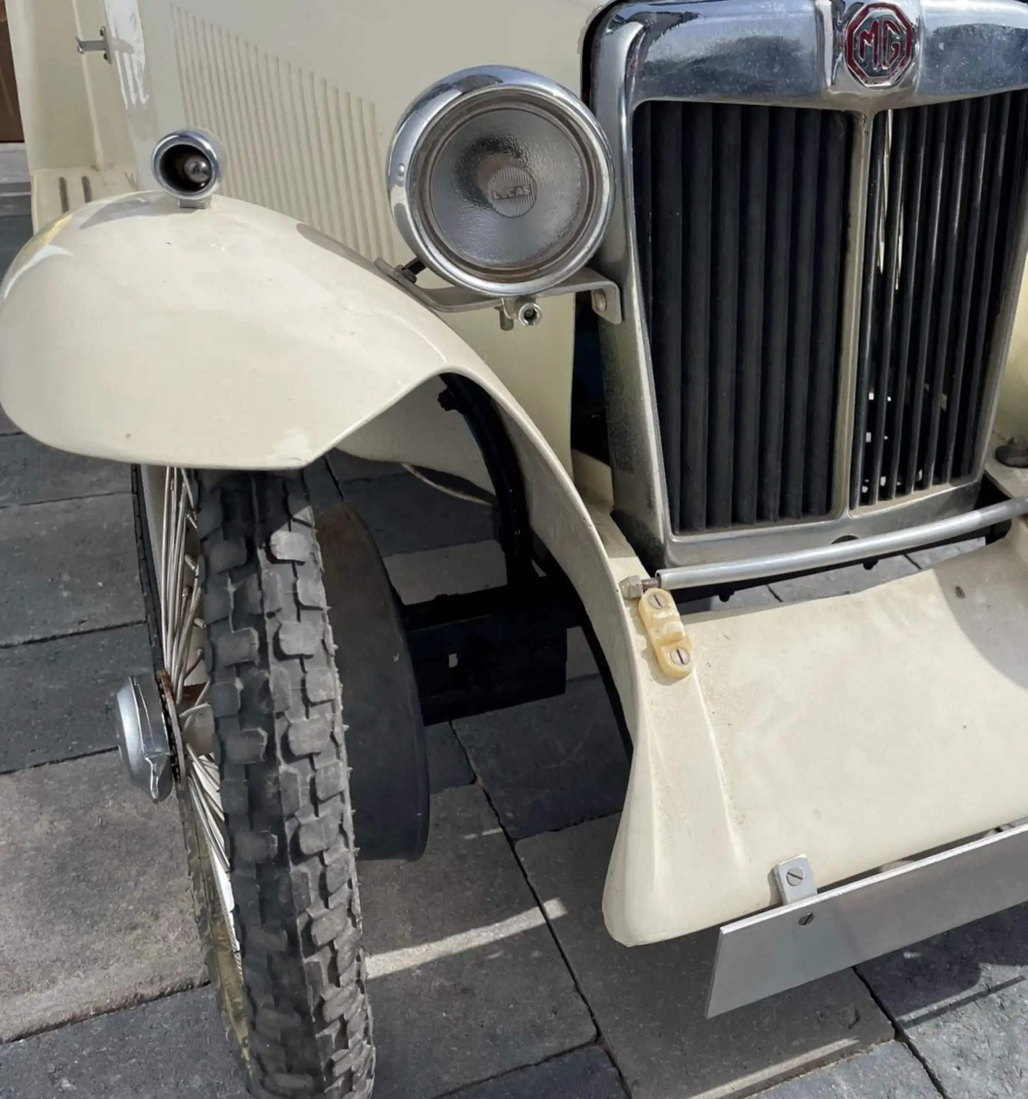 c.1990 Delightful MG TC 1:2 Scale Electric Childs Car-Sold