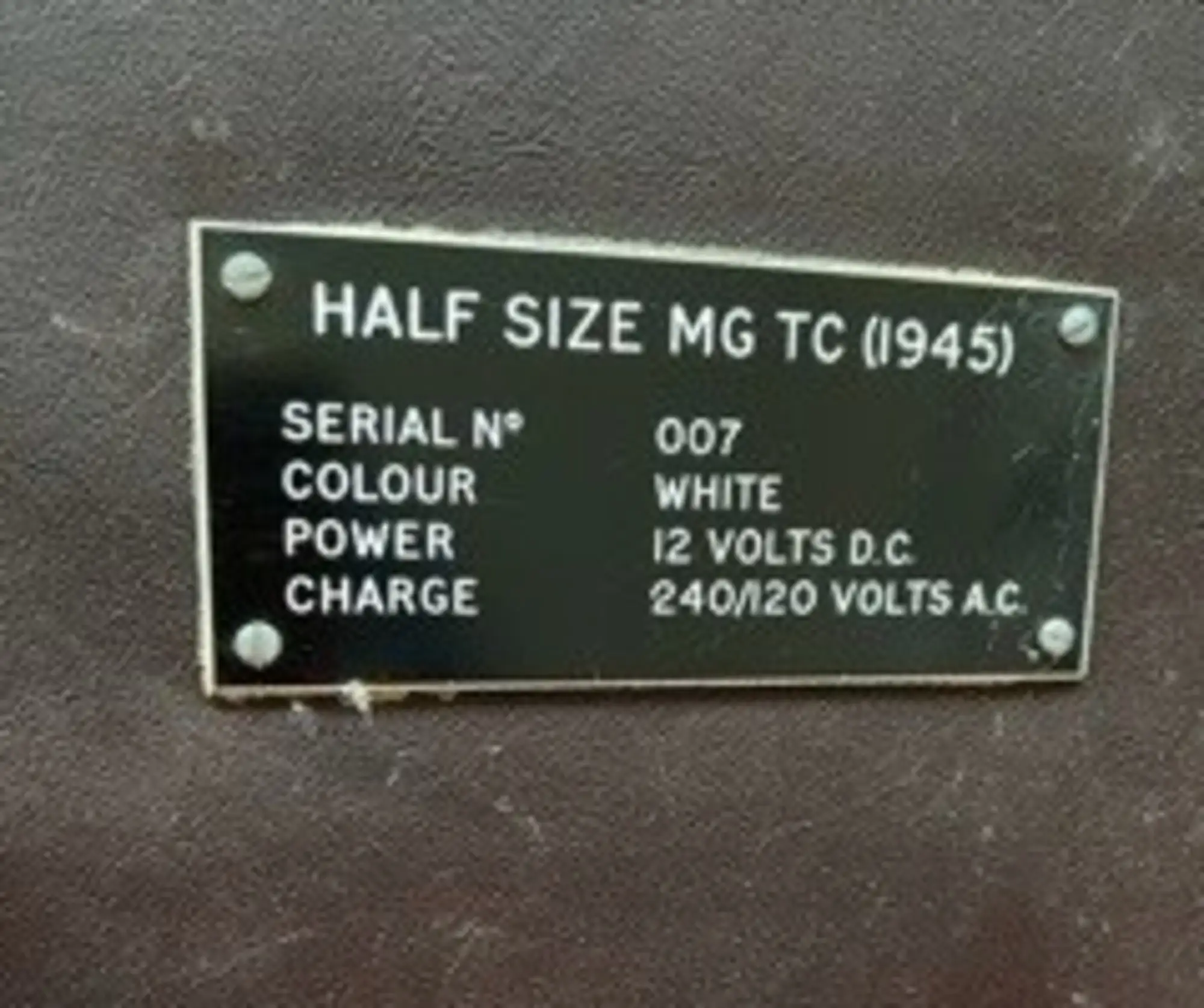 c.1990 Delightful MG TC 1:2 Scale Electric Childs Car-Sold