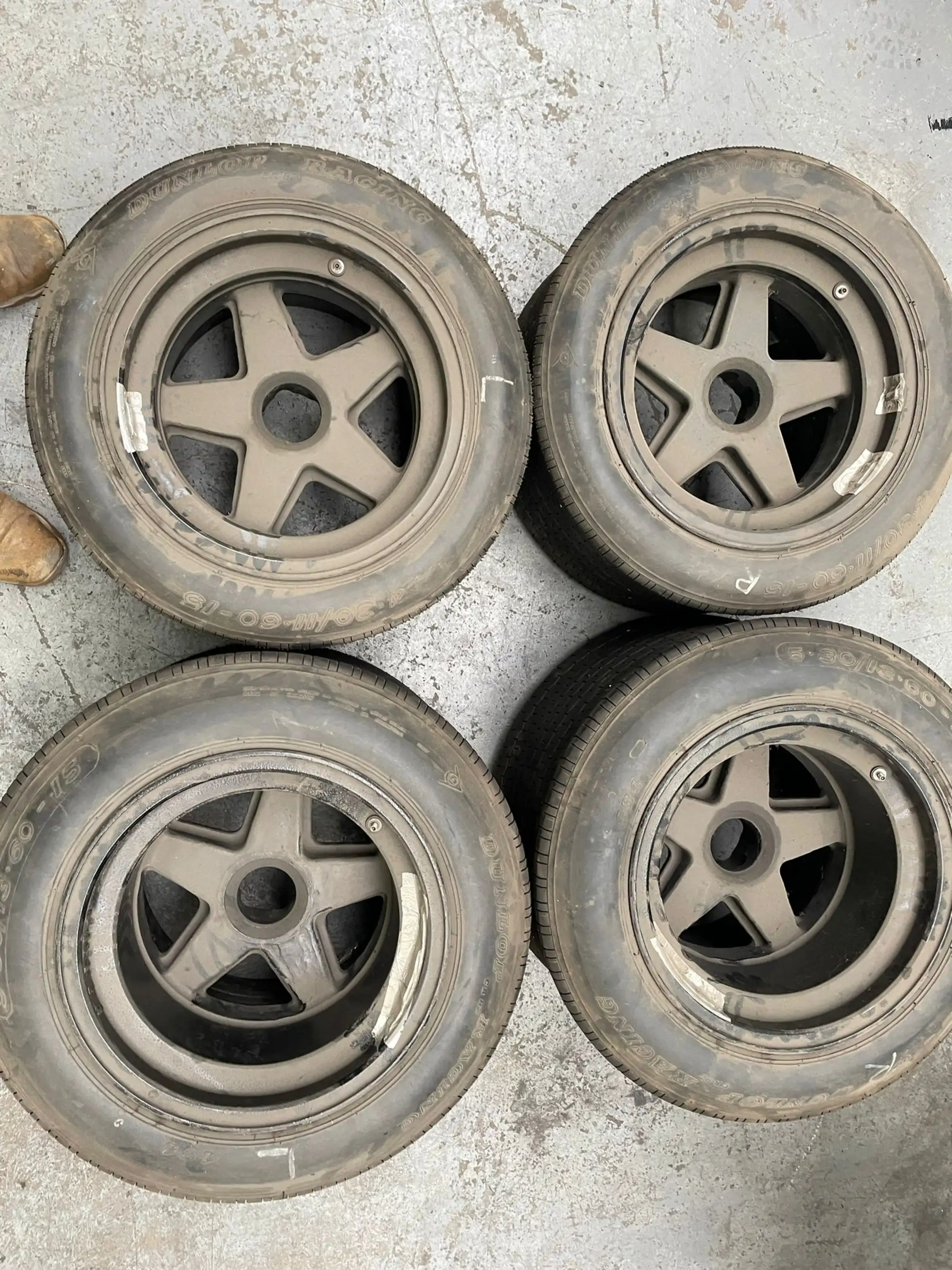 A Set of Four Porsche 911 RSR Magnesium Alloy Centrelock 5-S-Sold