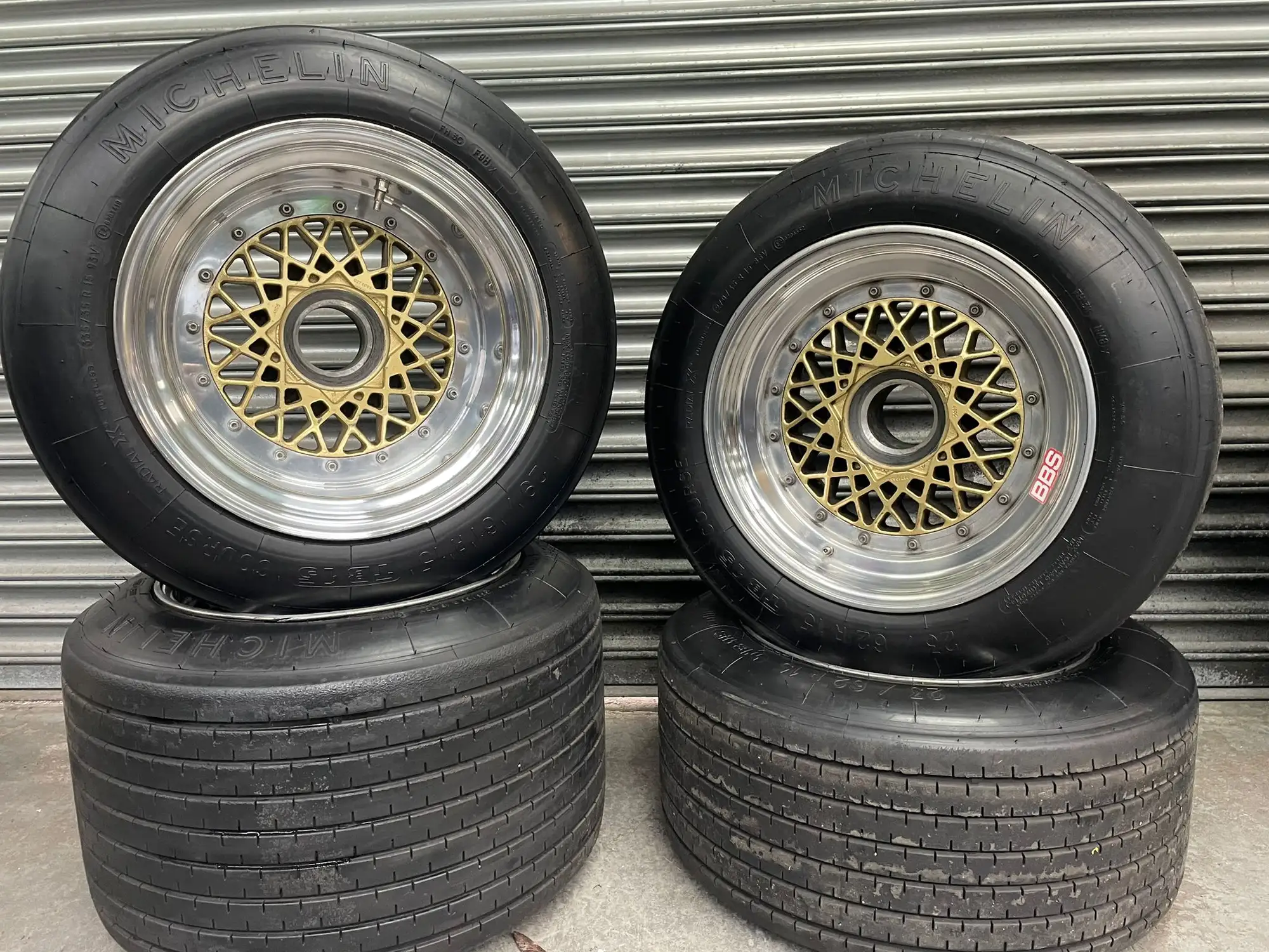 A Set of Four BBS Centrelock Split Rim Alloy Wheels for a Po-For Sale