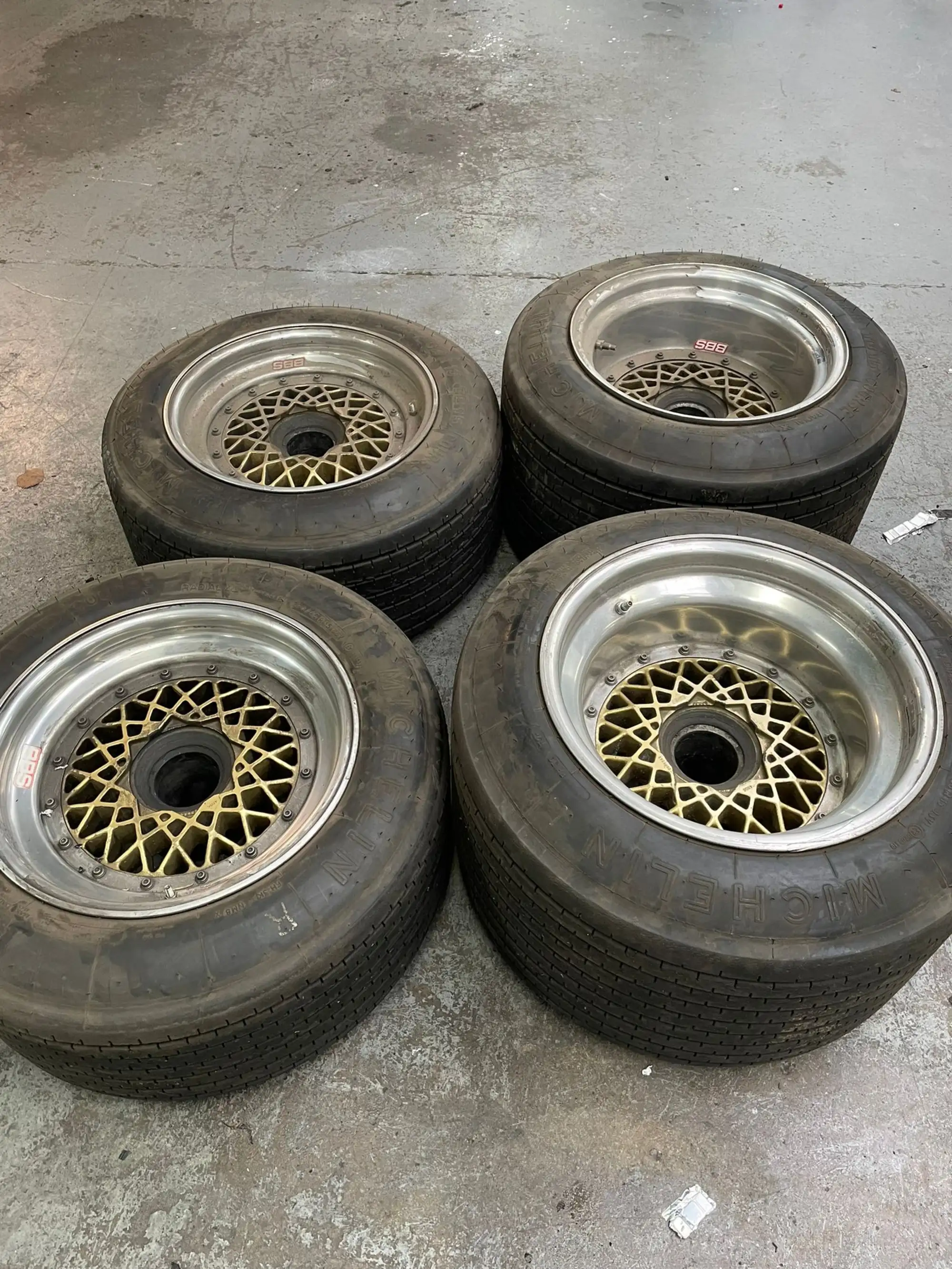 A Set of Four BBS Centrelock Split Rim Alloy Wheels for a Po-For Sale