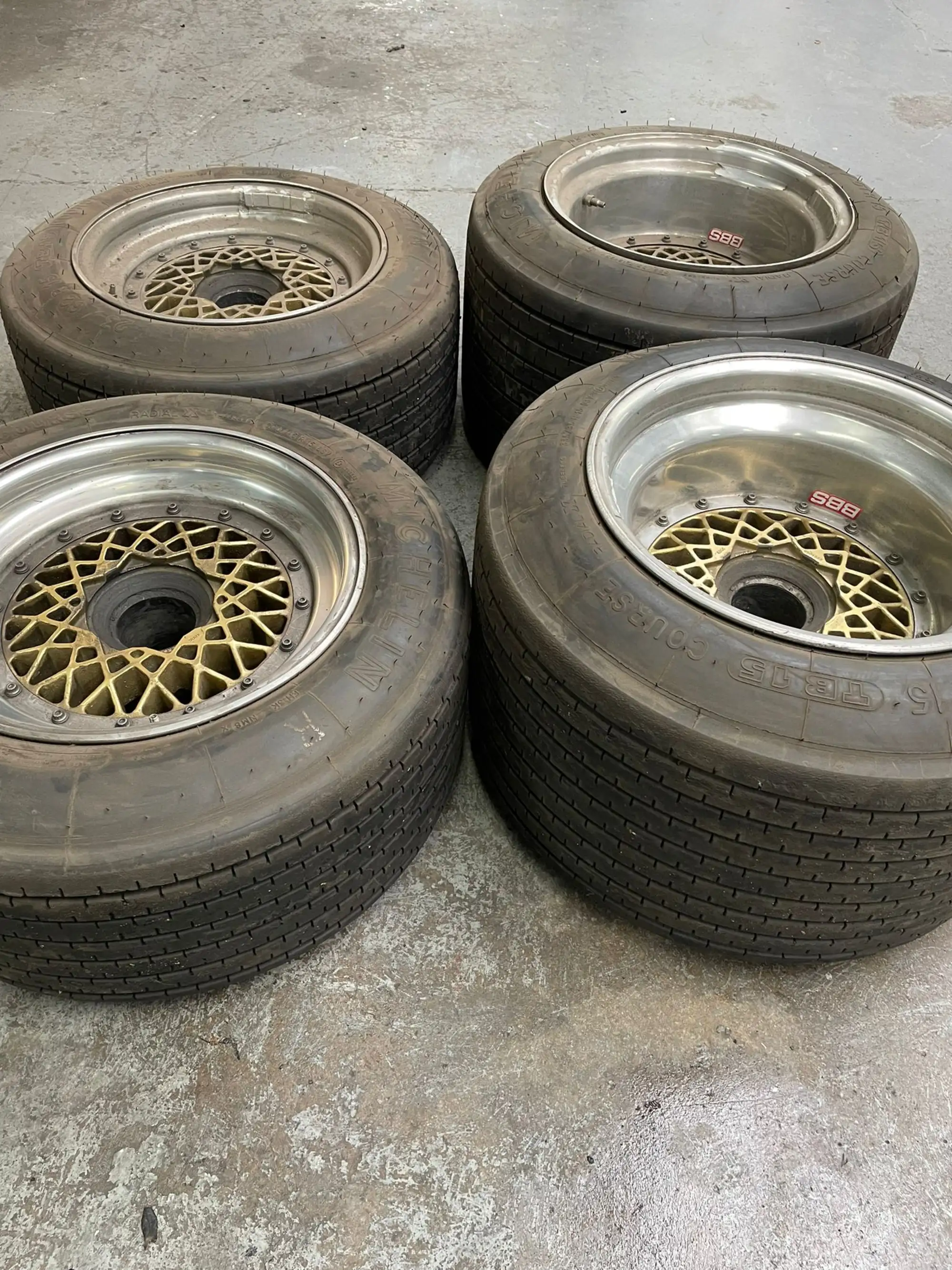 A Set of Four BBS Centrelock Split Rim Alloy Wheels for a Po-For Sale