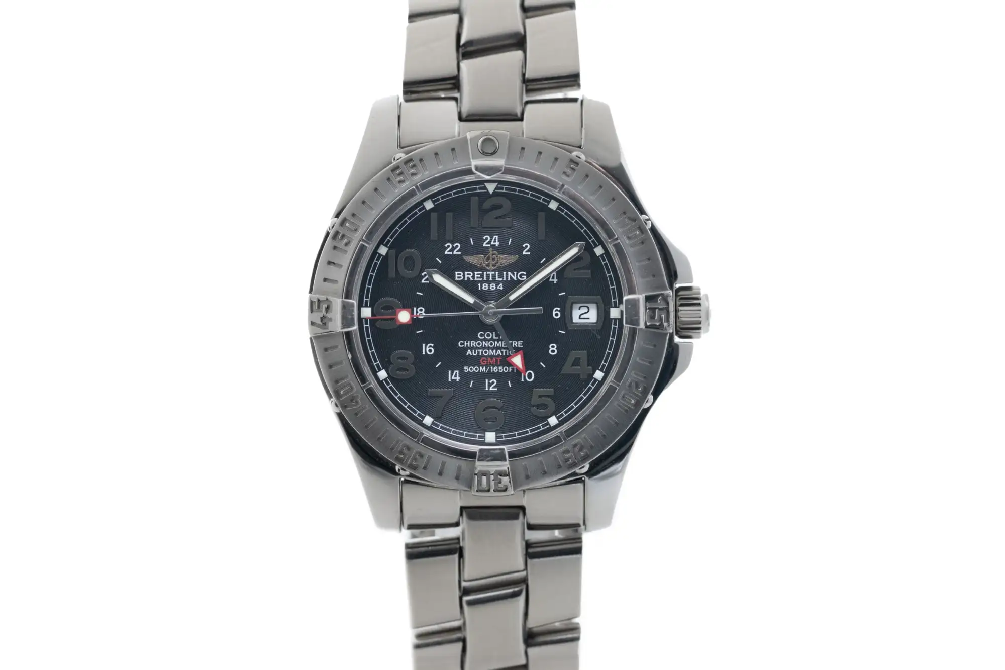 2005 Breitling Colt GMT Automatic Complete with Box and Pape-Sold