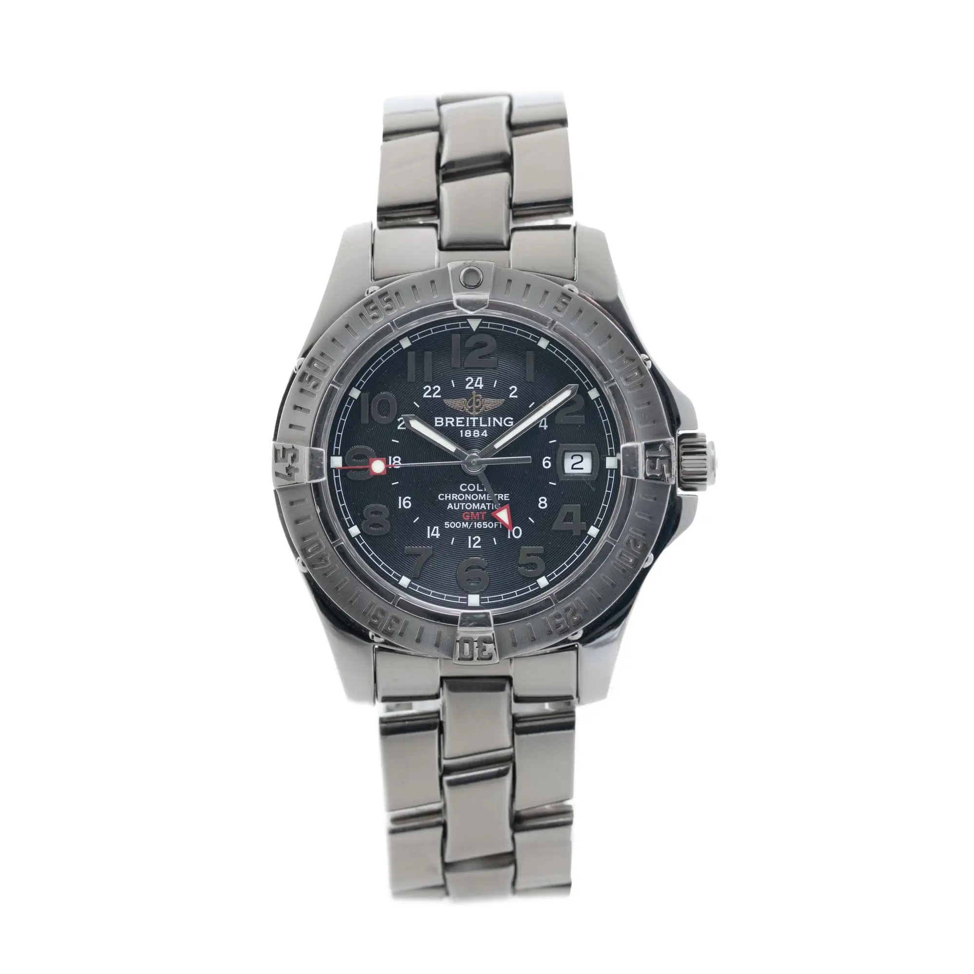 2005 Breitling Colt GMT Automatic Complete with Box and Pape-Sold