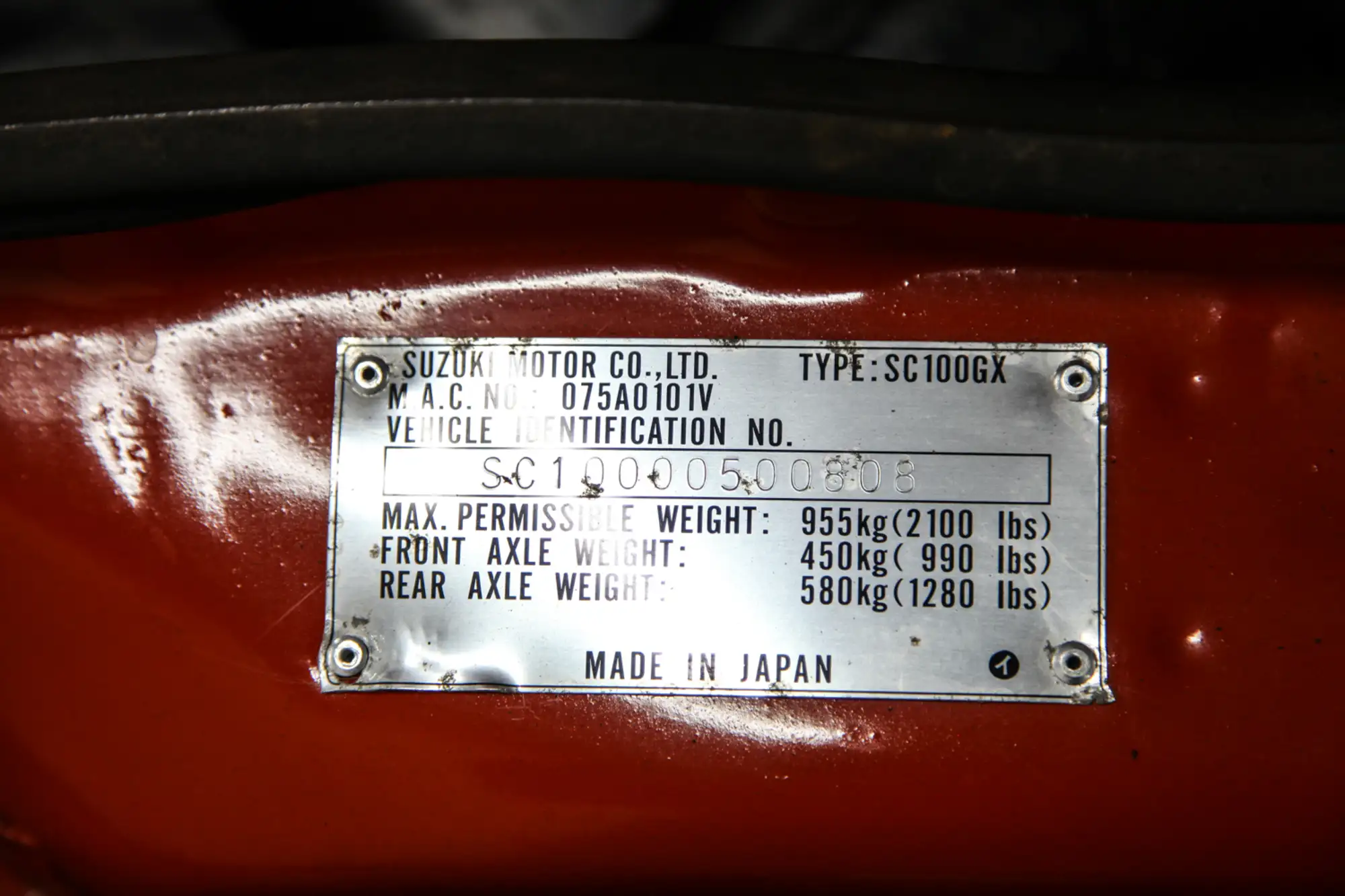1979 Suzuki SC100 GX-Sold